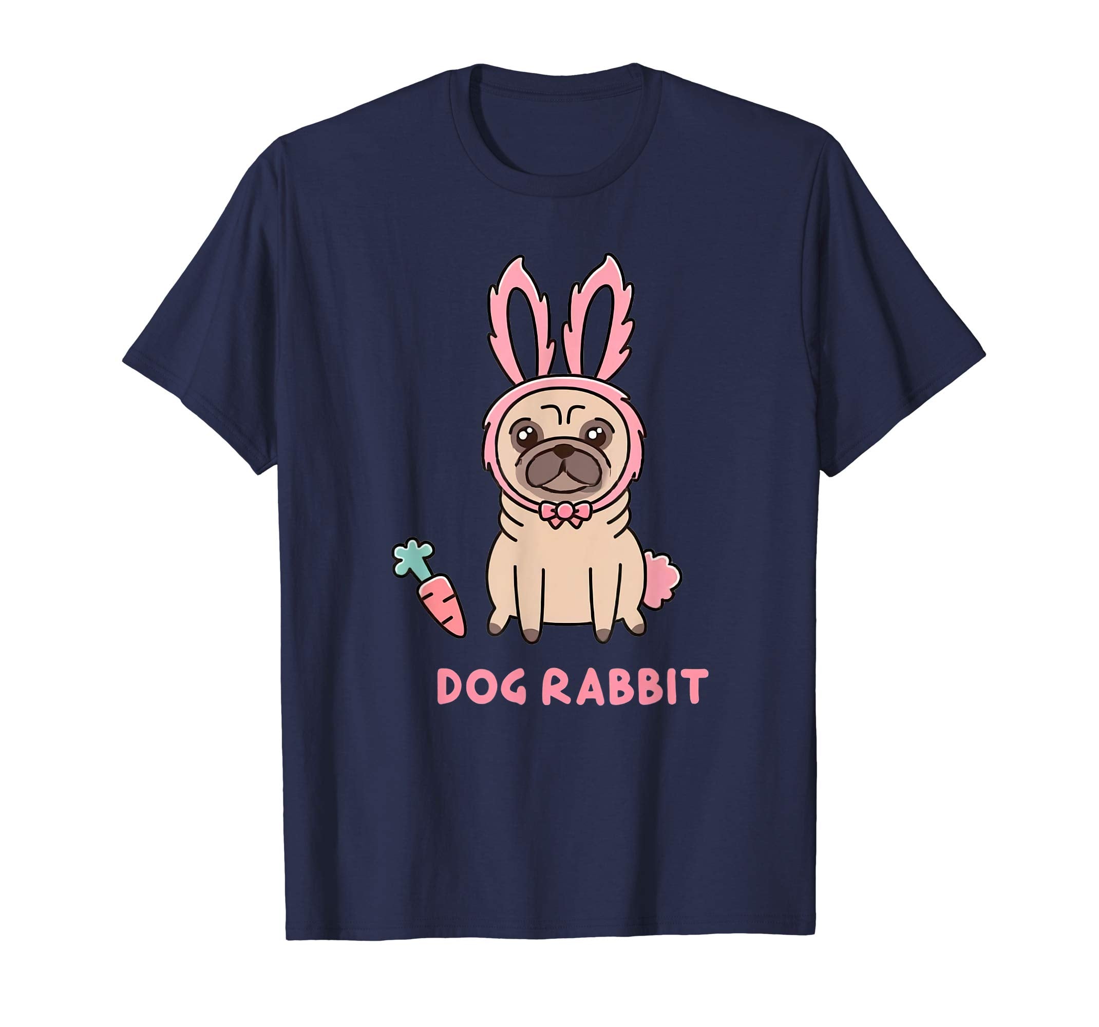 Easter Puggy Cute Dog Pug Funny Easter T-Shirt Women Kids