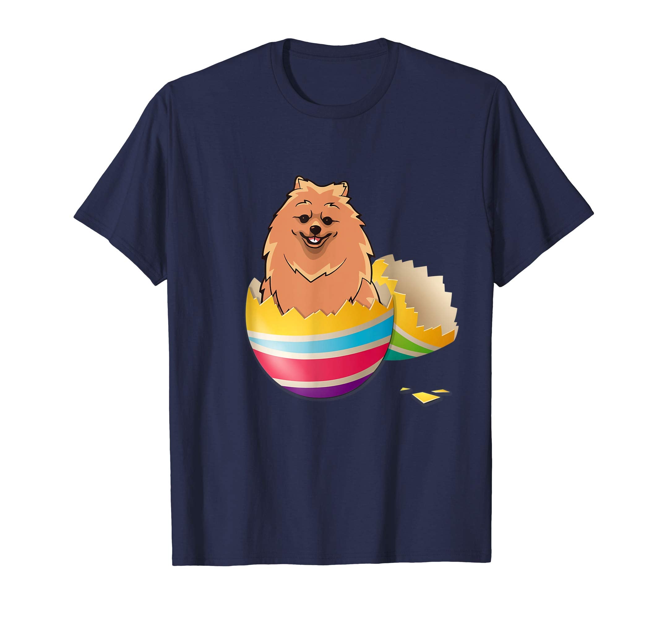 Pomeranian Hatching From Easter Egg Easter Day Shirt