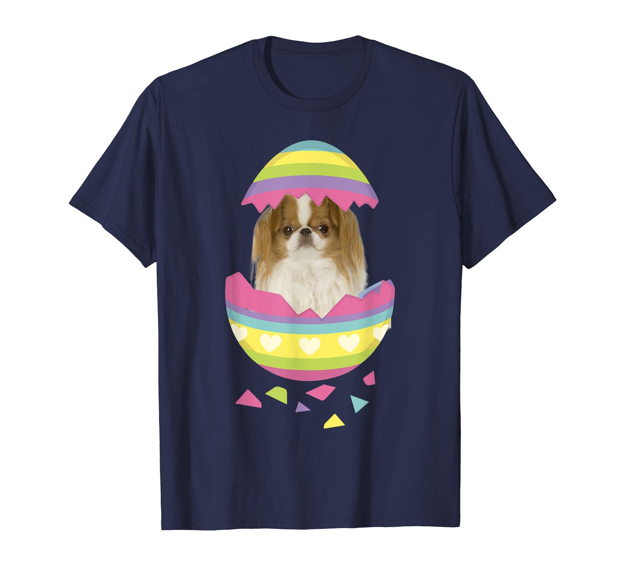 Japanese Chin Easter Egg T-Shirt Dog Lover