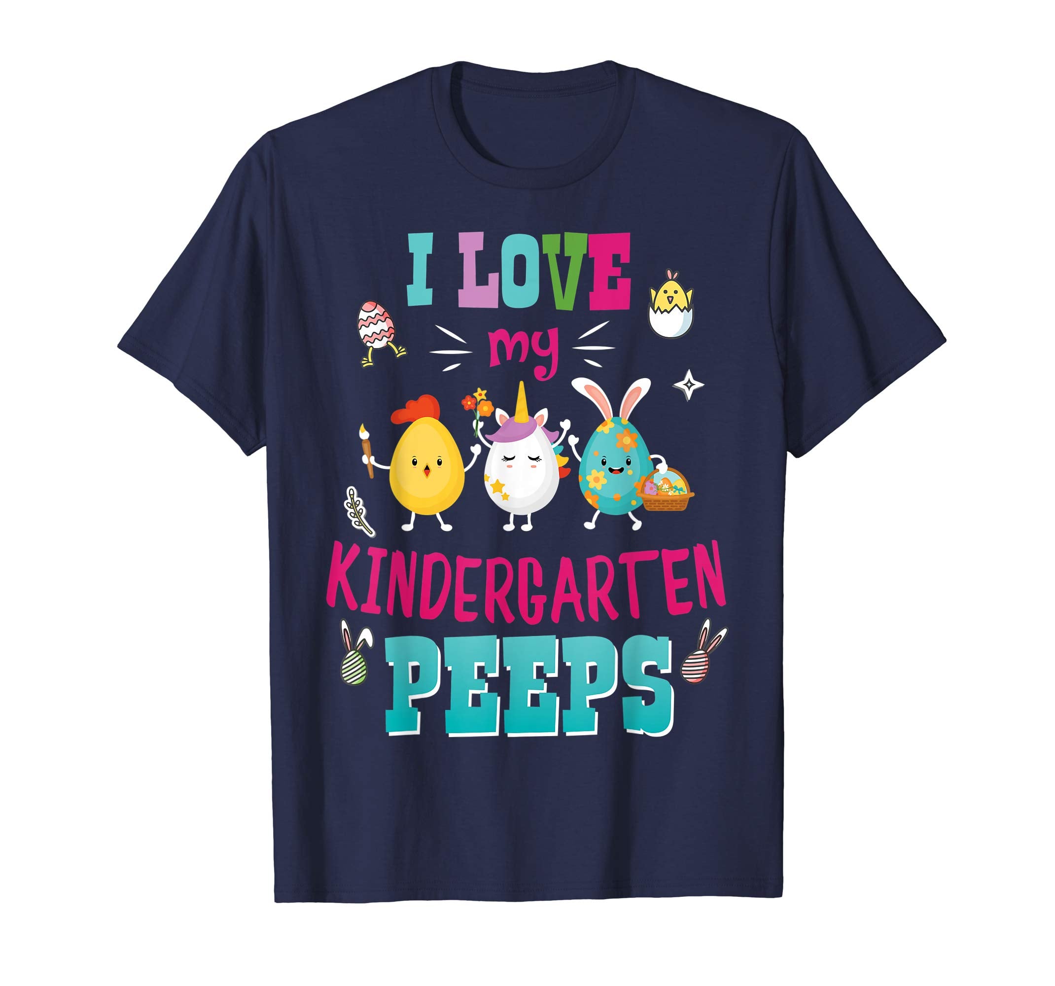 I Love My Kindergarten Peeps T-Shirt Easter Teacher