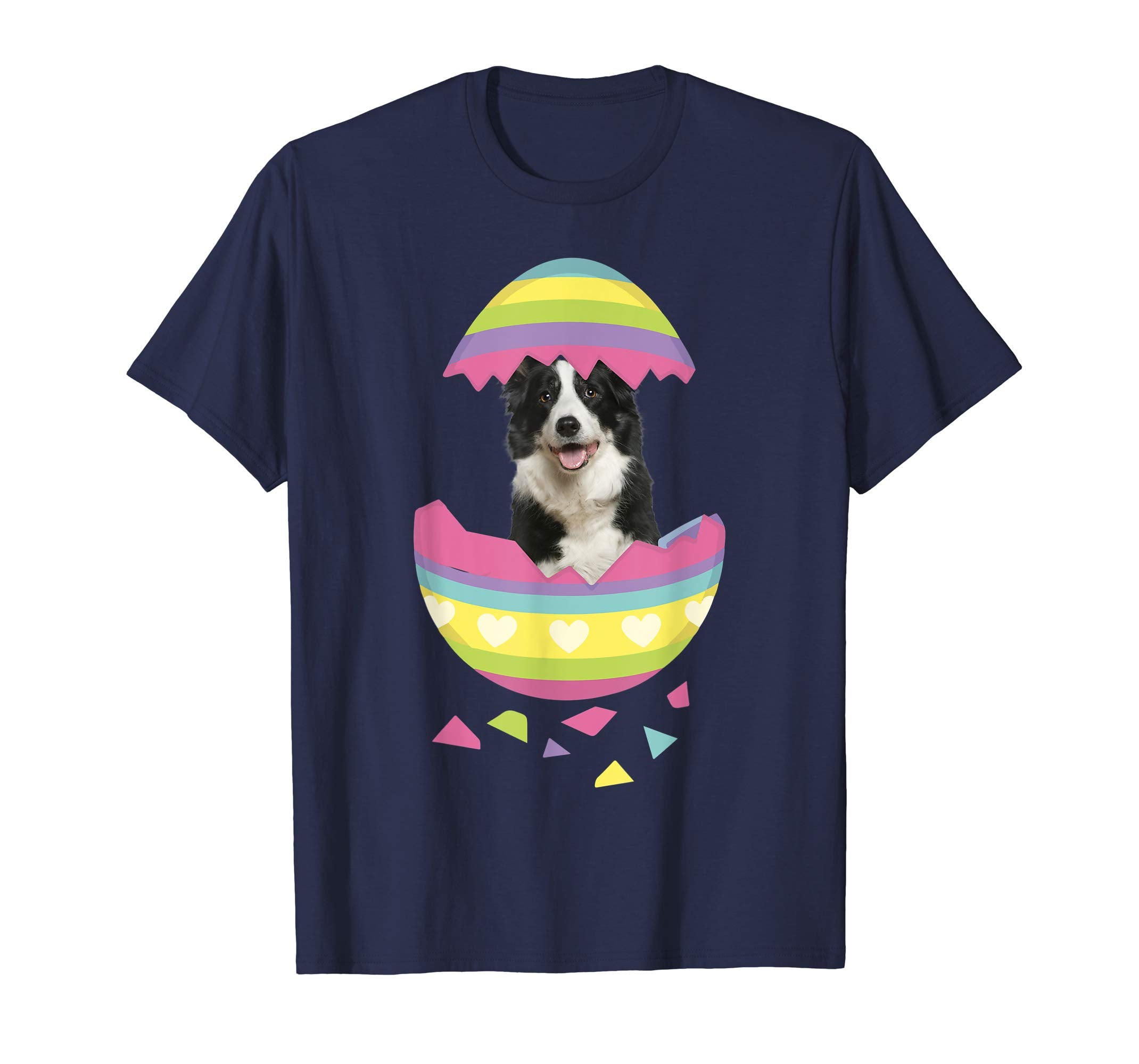 Border Collie Easter Egg T-Shirt Dog Lover