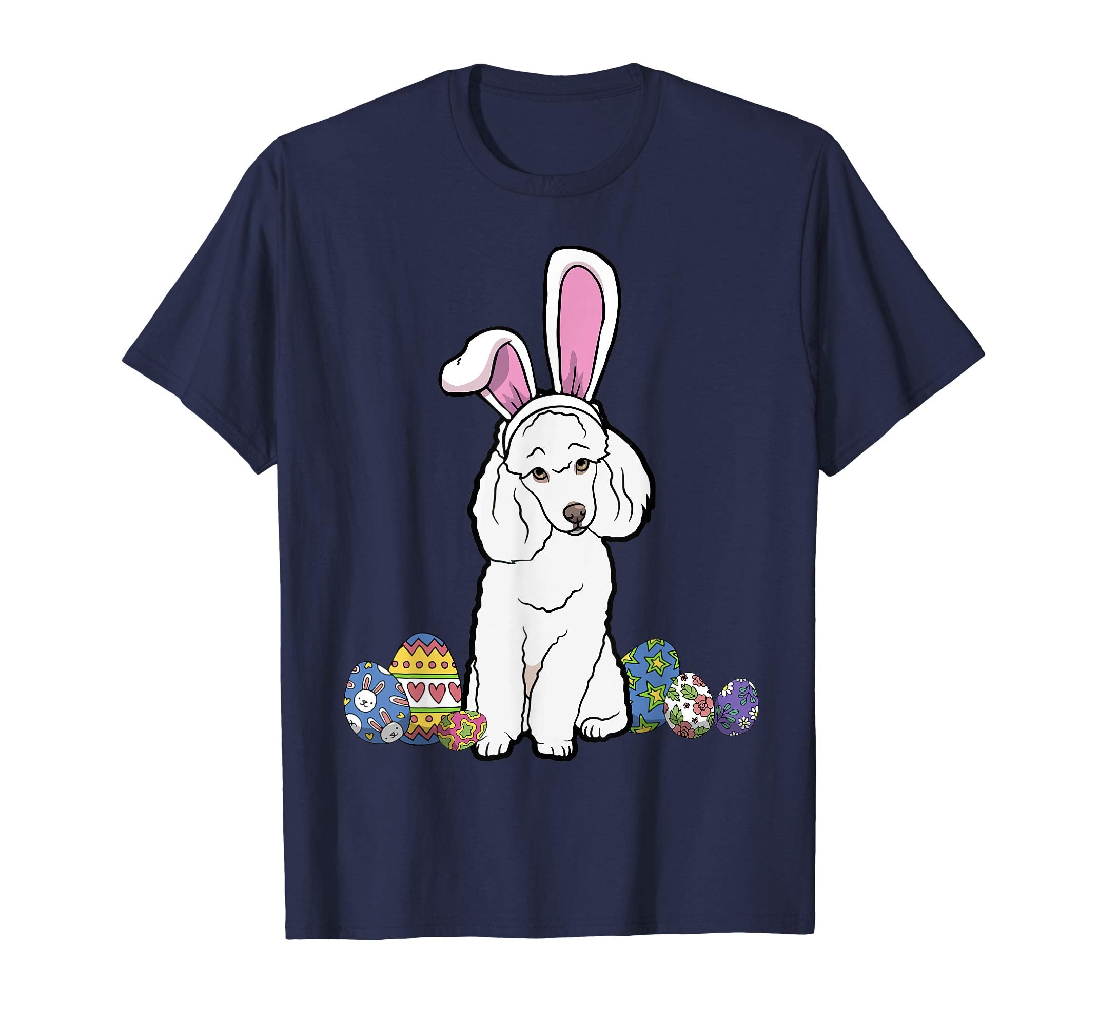 Poodle Dressed As Easter Bunny With Rabbit Ears T-Shirt