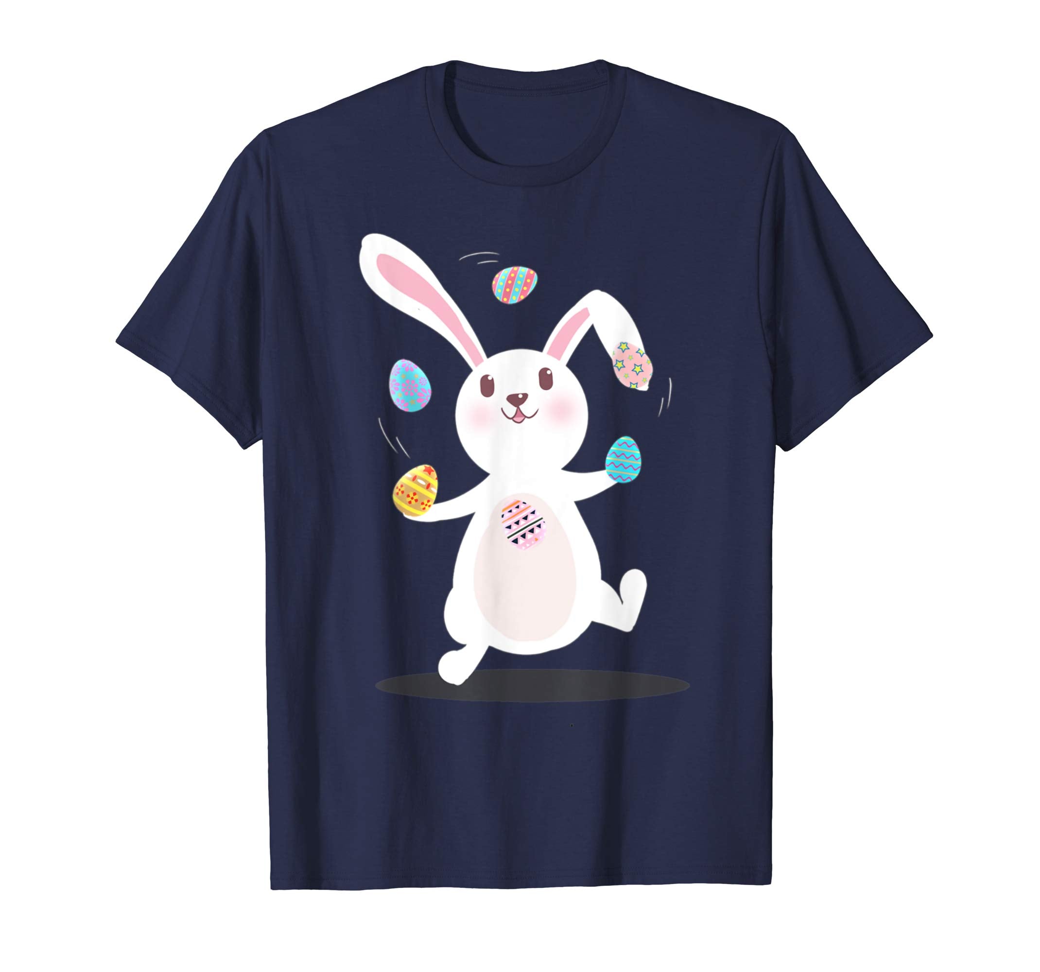 Easter Eggs Tee Easter Rabbit Playing With Eggs Easter Shirt