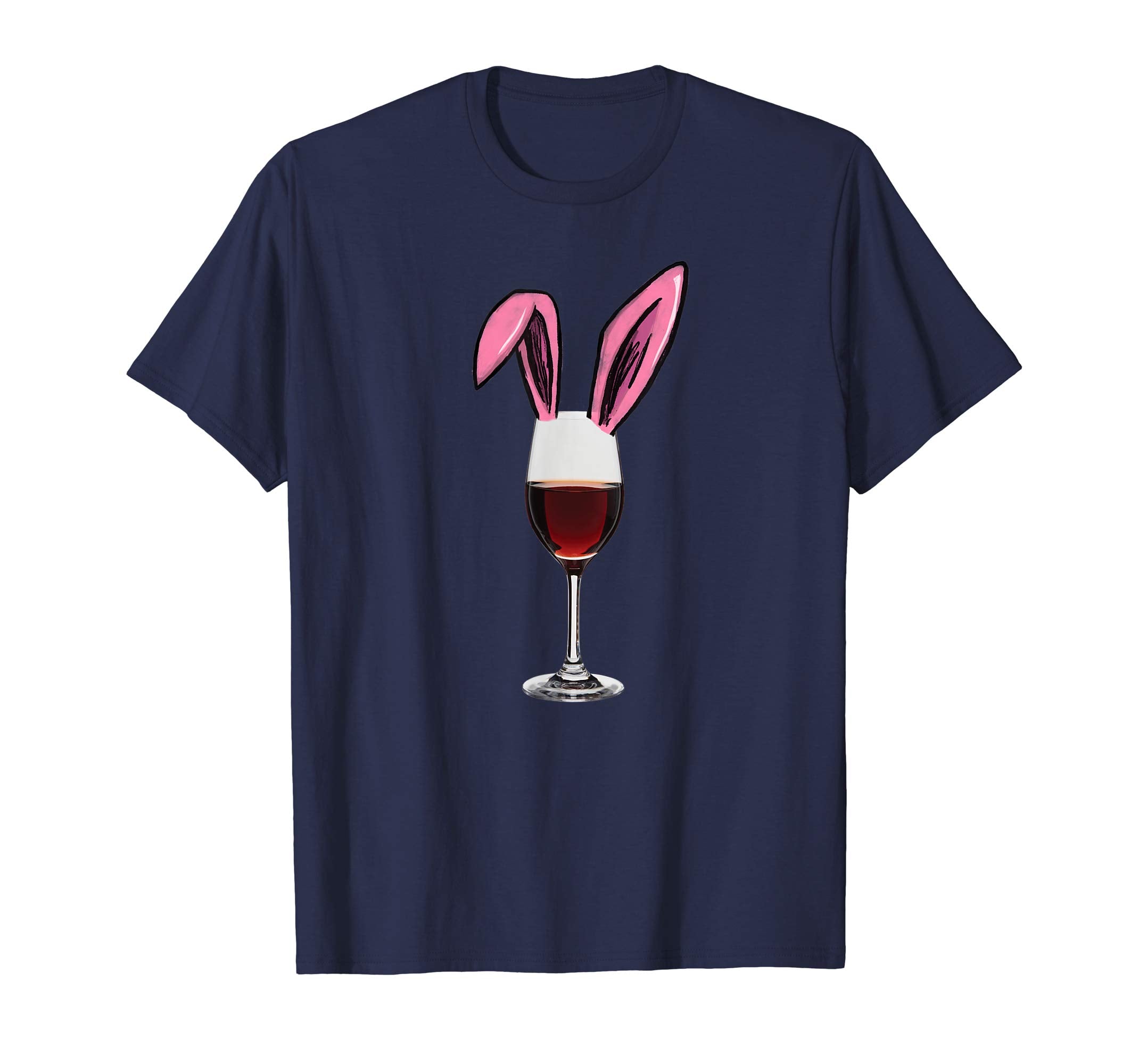 Wine and Bunny Ears Easter Drinking Shirt