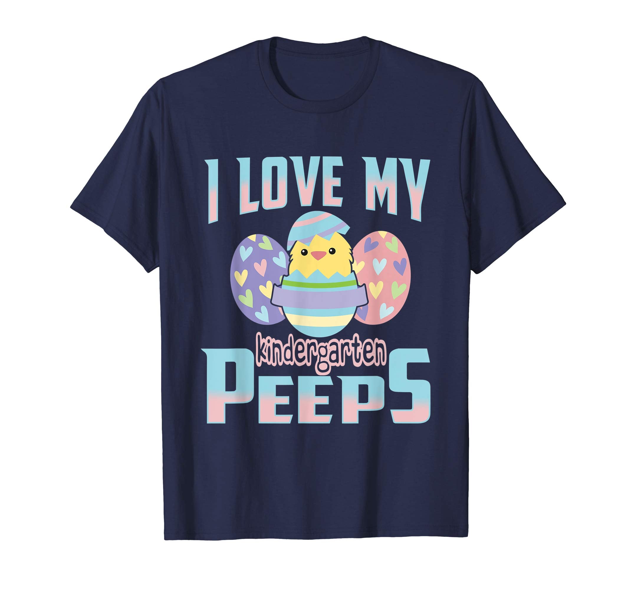 I Love My Kindergarten Peeps Teacher Easter Day T Shirt Gift