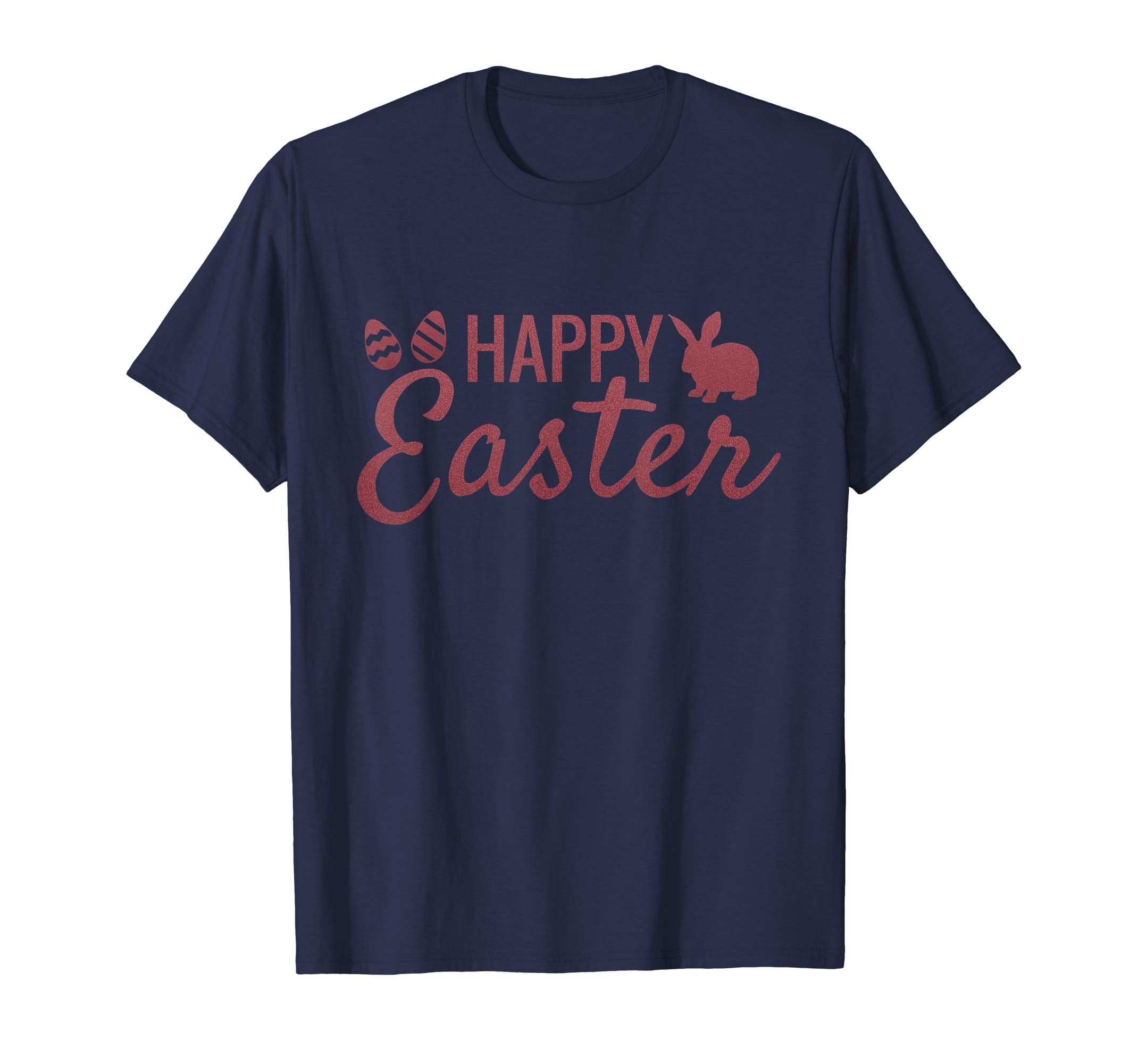 Happy Easter Shirt Cute Bunny Eggs Tee Girls Boys Women Men