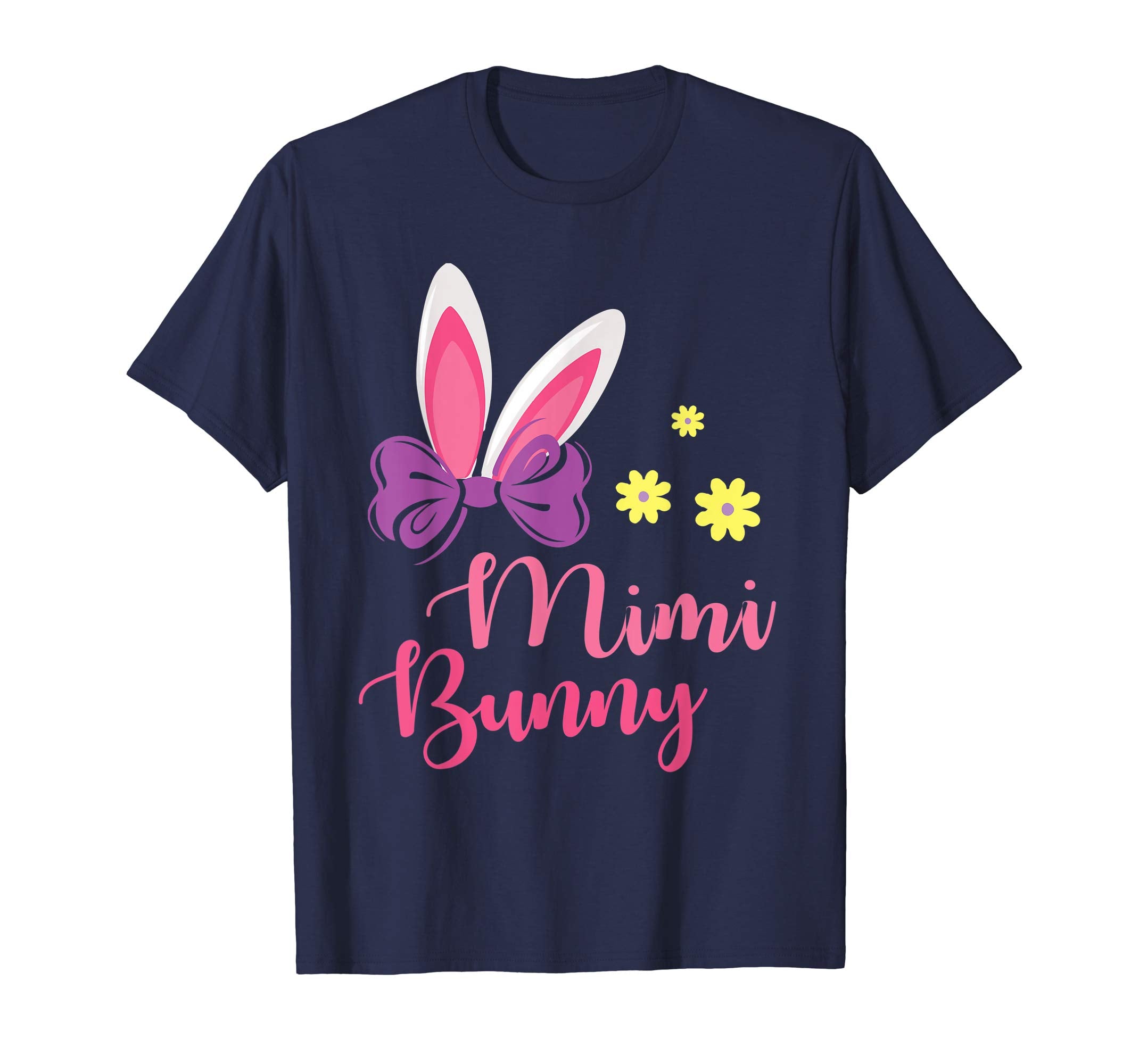 Flowers Bunny Rabbit Girl Face Happy Easter Shirt Mimi Bunny