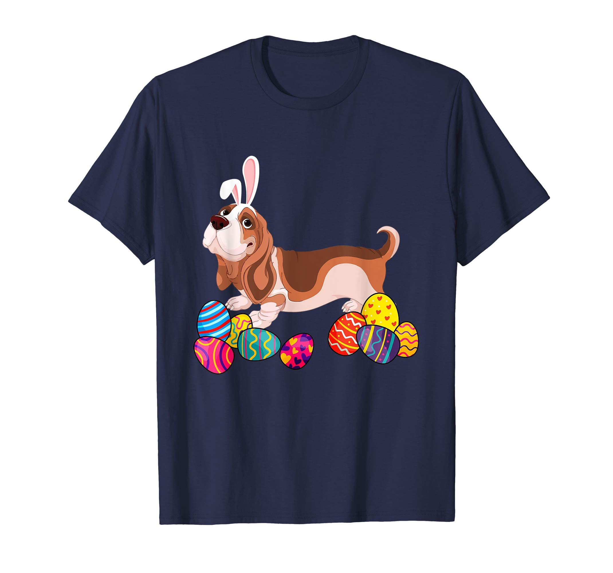 Basset Hound Bunny Ear With Egg Easter Easter Day Shirt