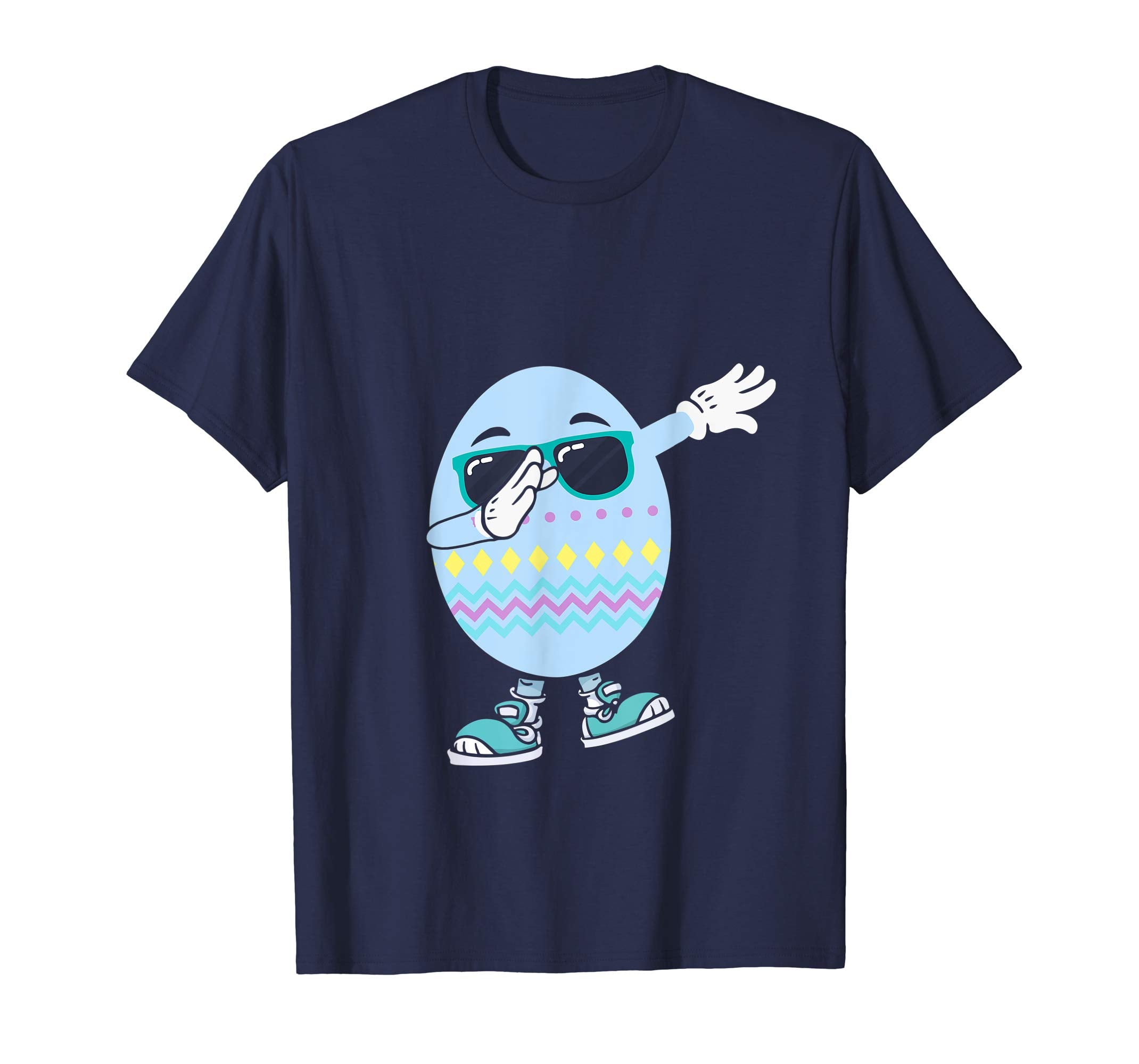 Dabbing Egg Easter Bunny Rabbit T-Shirt Kids Boys Girls