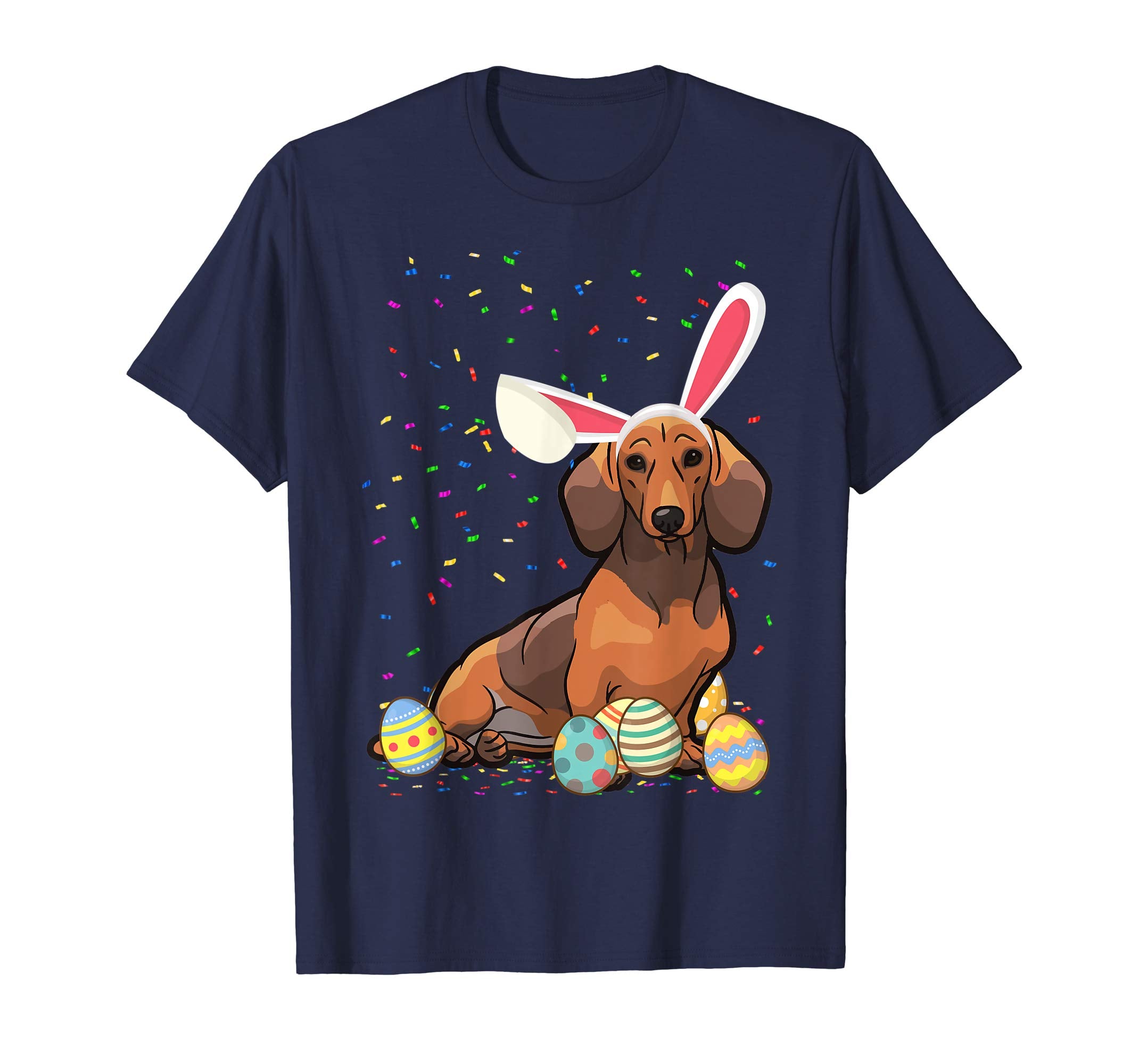 Dach Shund Dog Ear Easter Eggs Shirt Happy Easter Day Gift