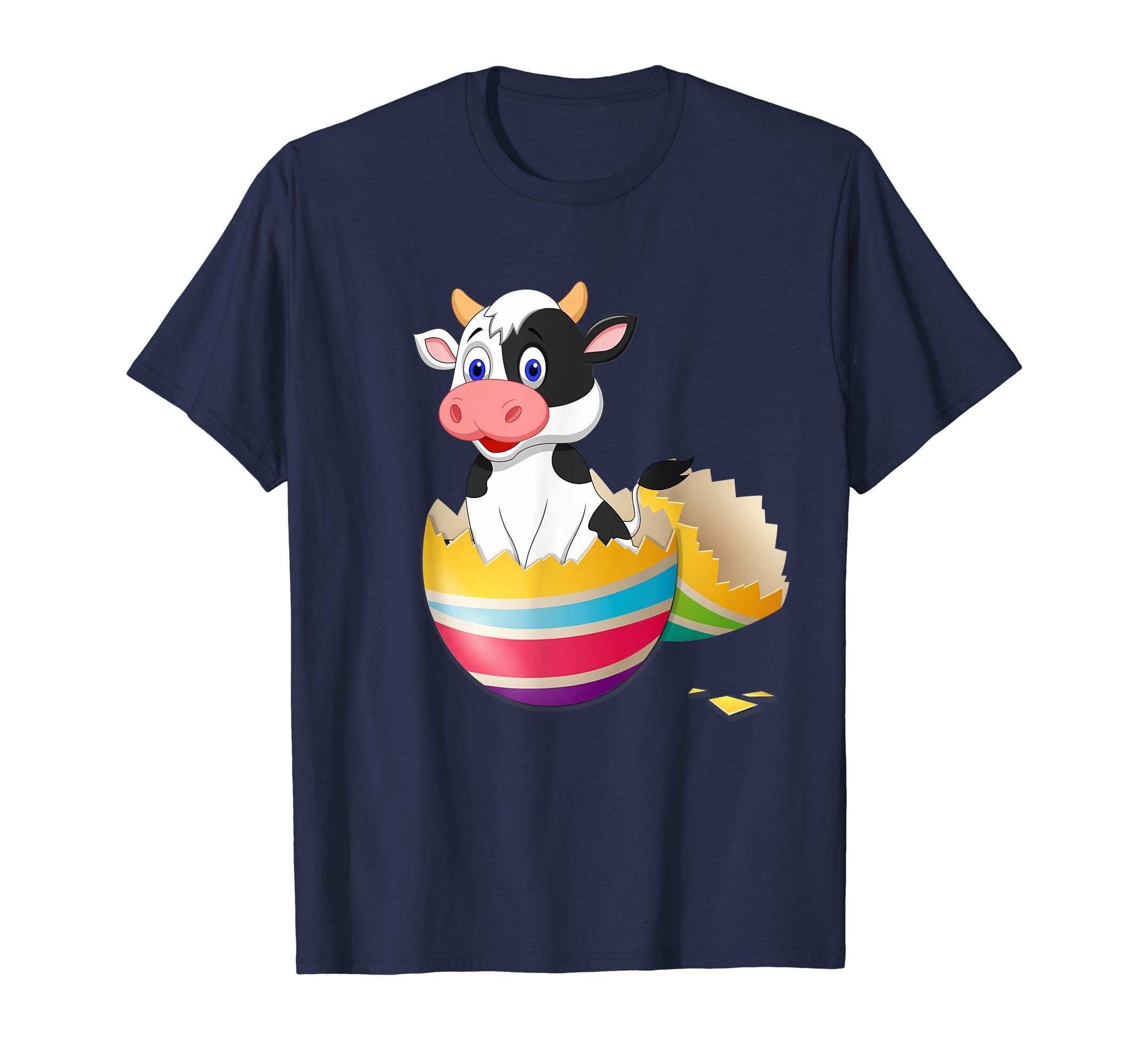 Baby Cow Hatching From Easter Egg Easter Day Shirt