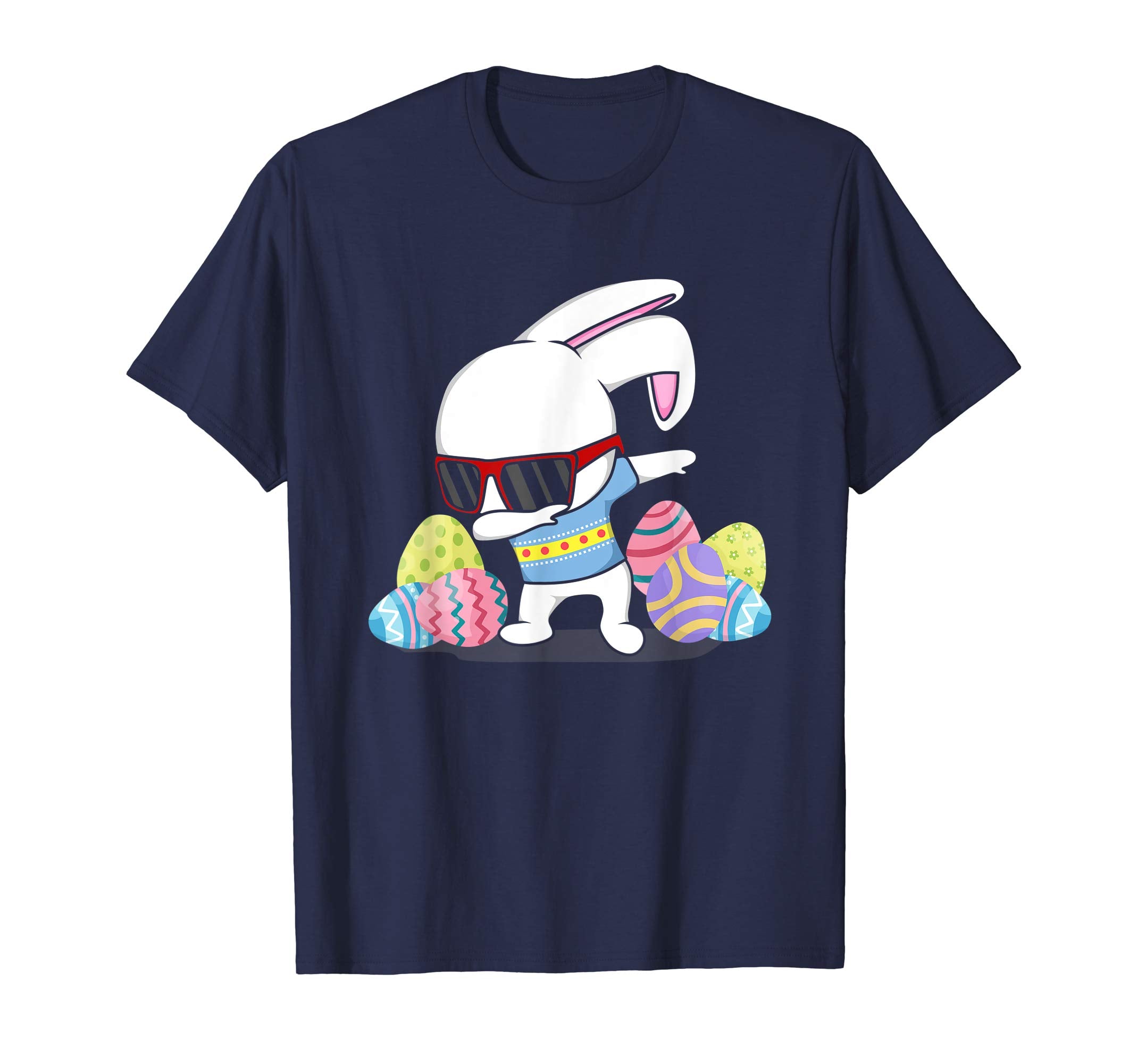 Dabbing Easter Bunny Rabbit T-Shirt Kids Boys Girls