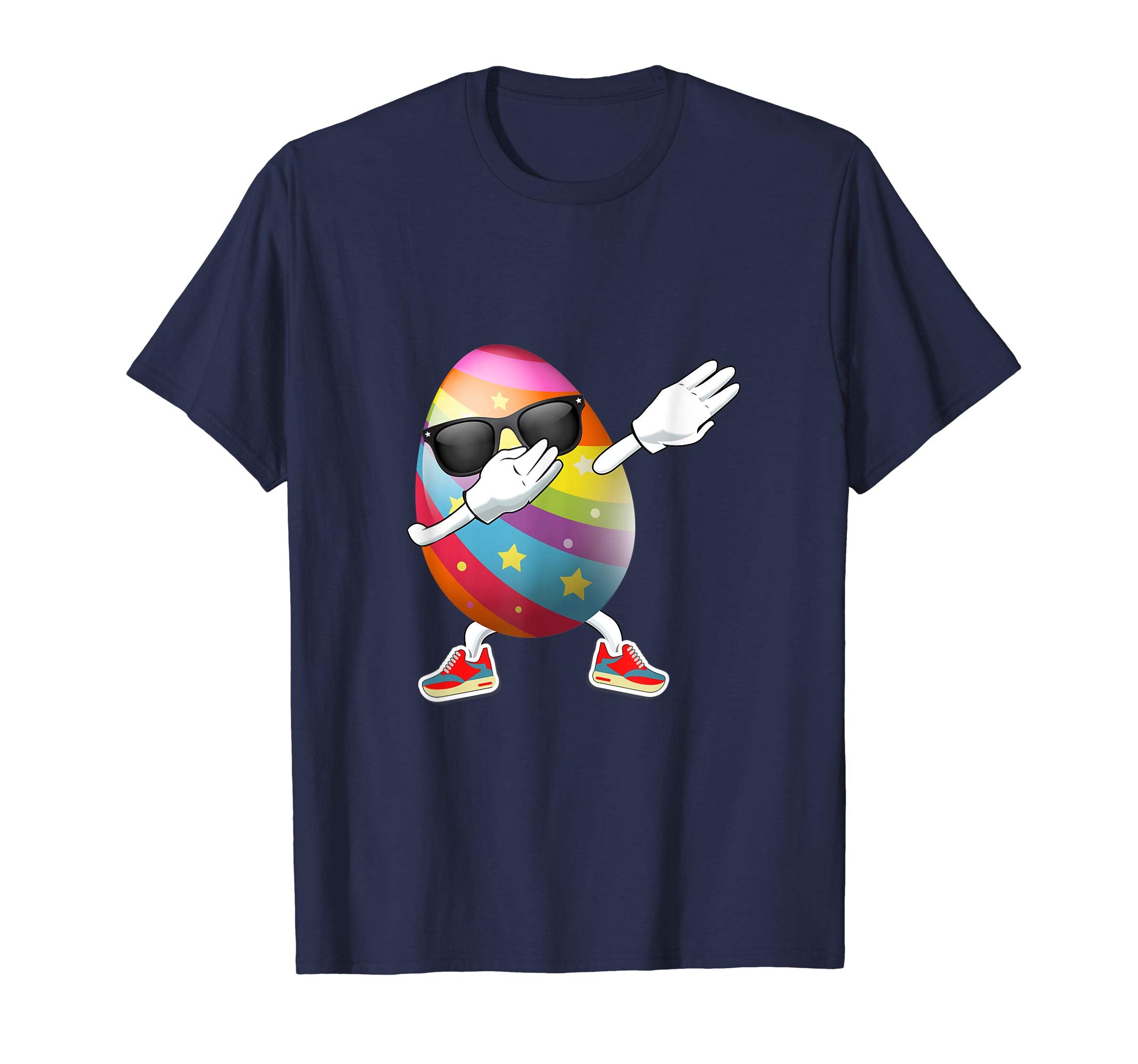 Dabbing Egg Easter Bunny Rabbit T-Shirt Kids Boys Girls