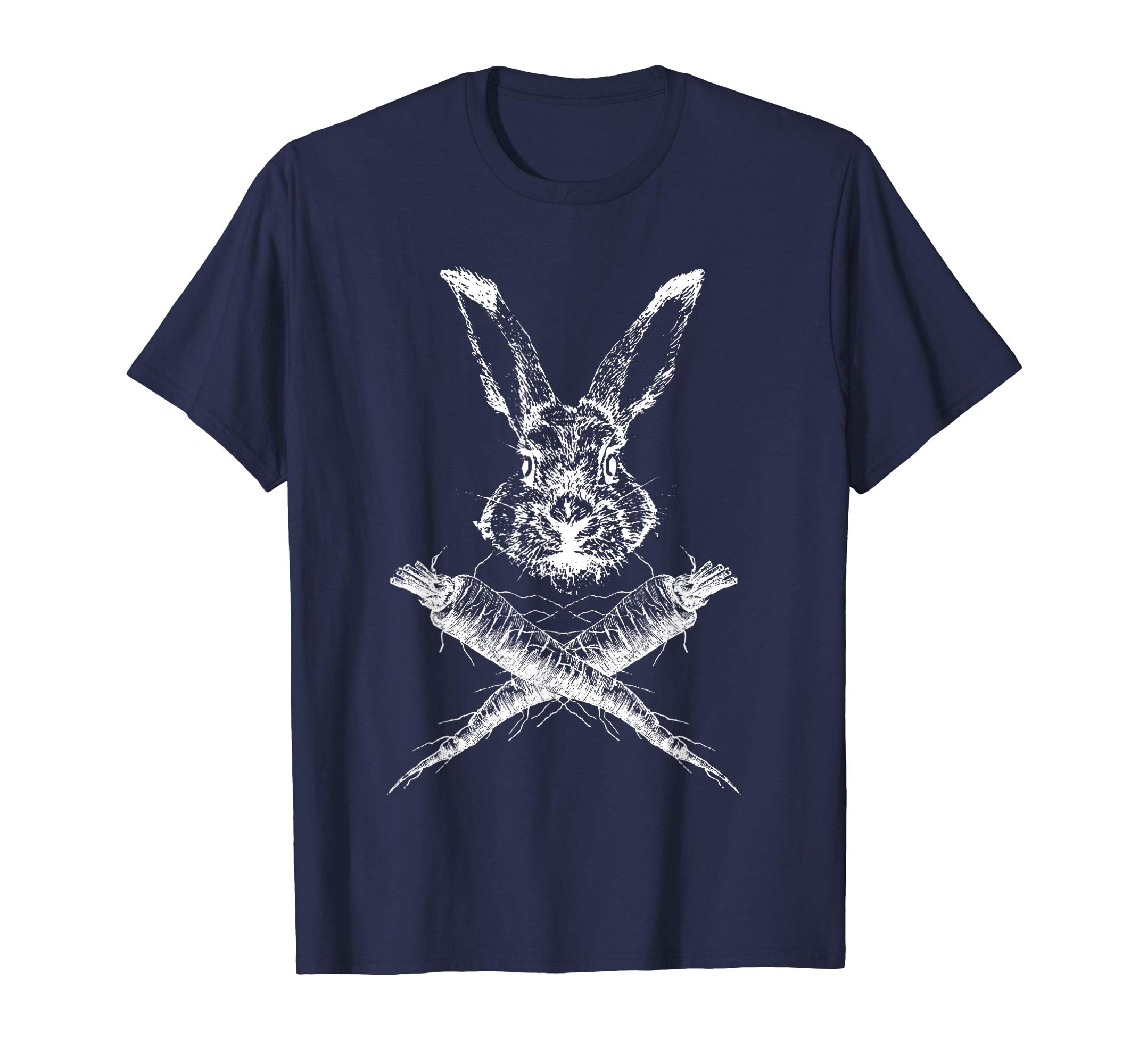 Happy Easter T Shirt Funny Bunny Skull Crossbones Egg
