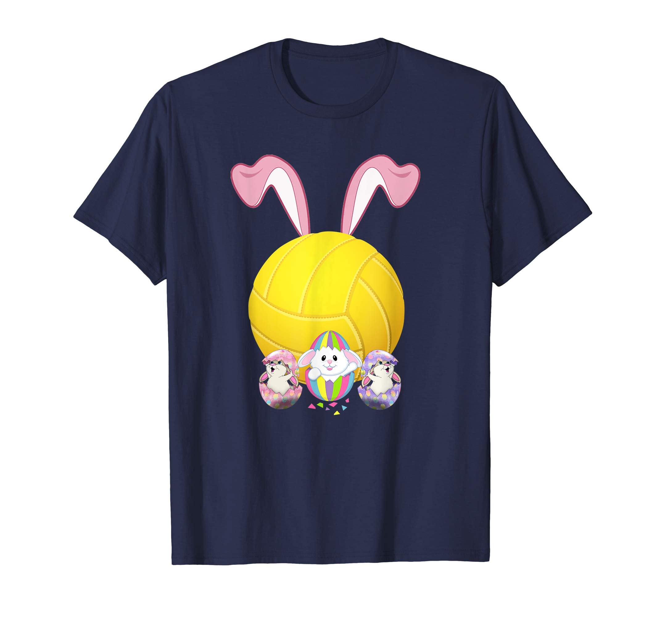 Volleyball Easter Bunny Egg T-Shirt Funny For Men Women