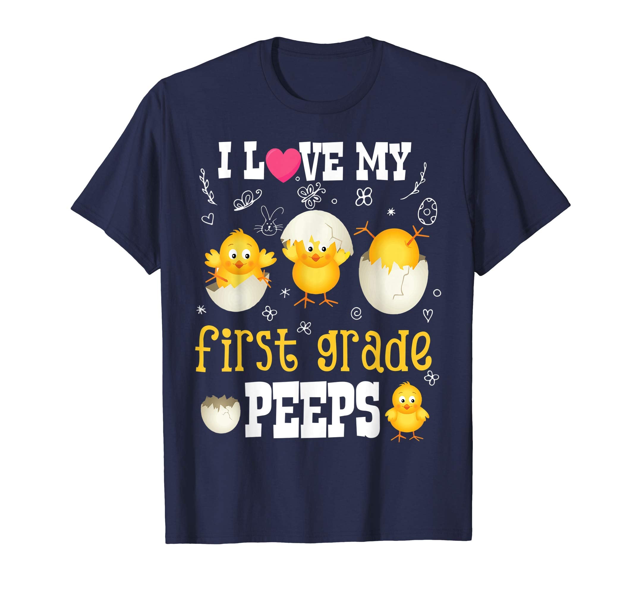 I Love My First Grade Peeps Easter Bunny T-Shirt