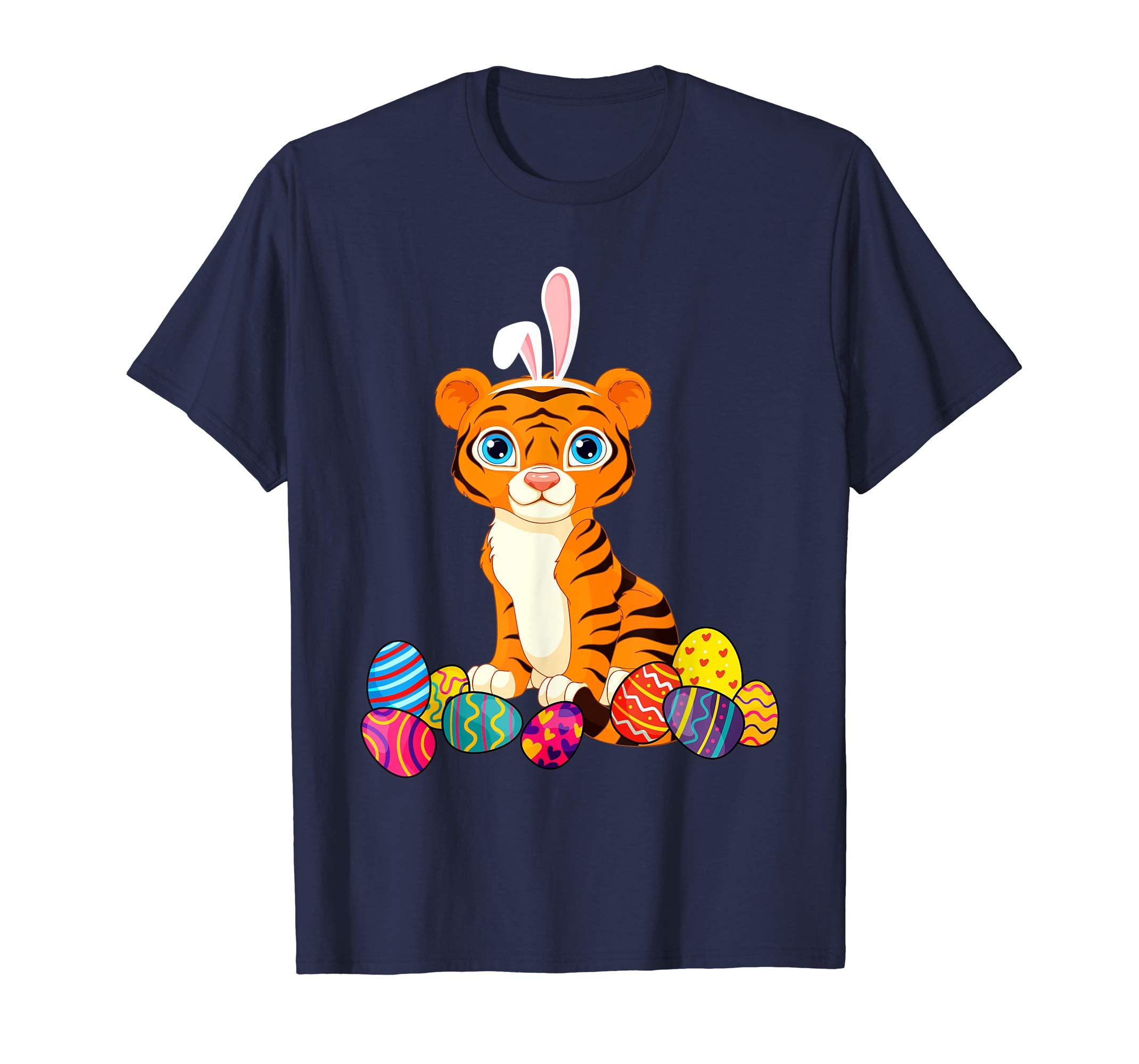 Tiger Bunny Ear With Egg Easter Easter Day Shirt
