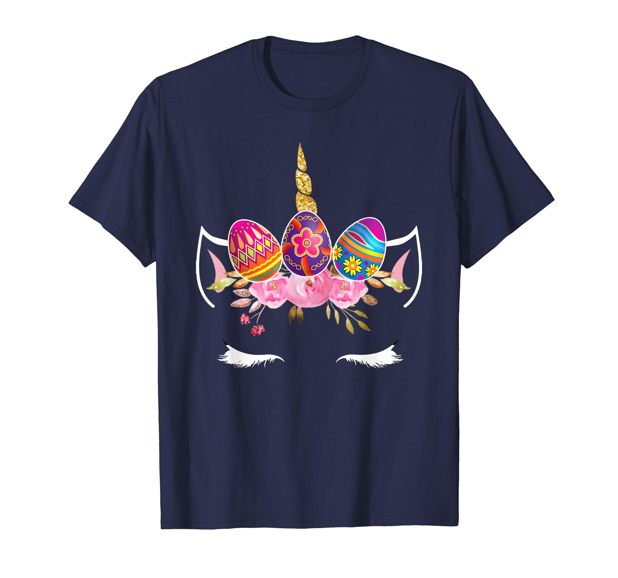 Unicorn and Eggs Happy Easter 2019 Shirt Gift Girl Kid Women