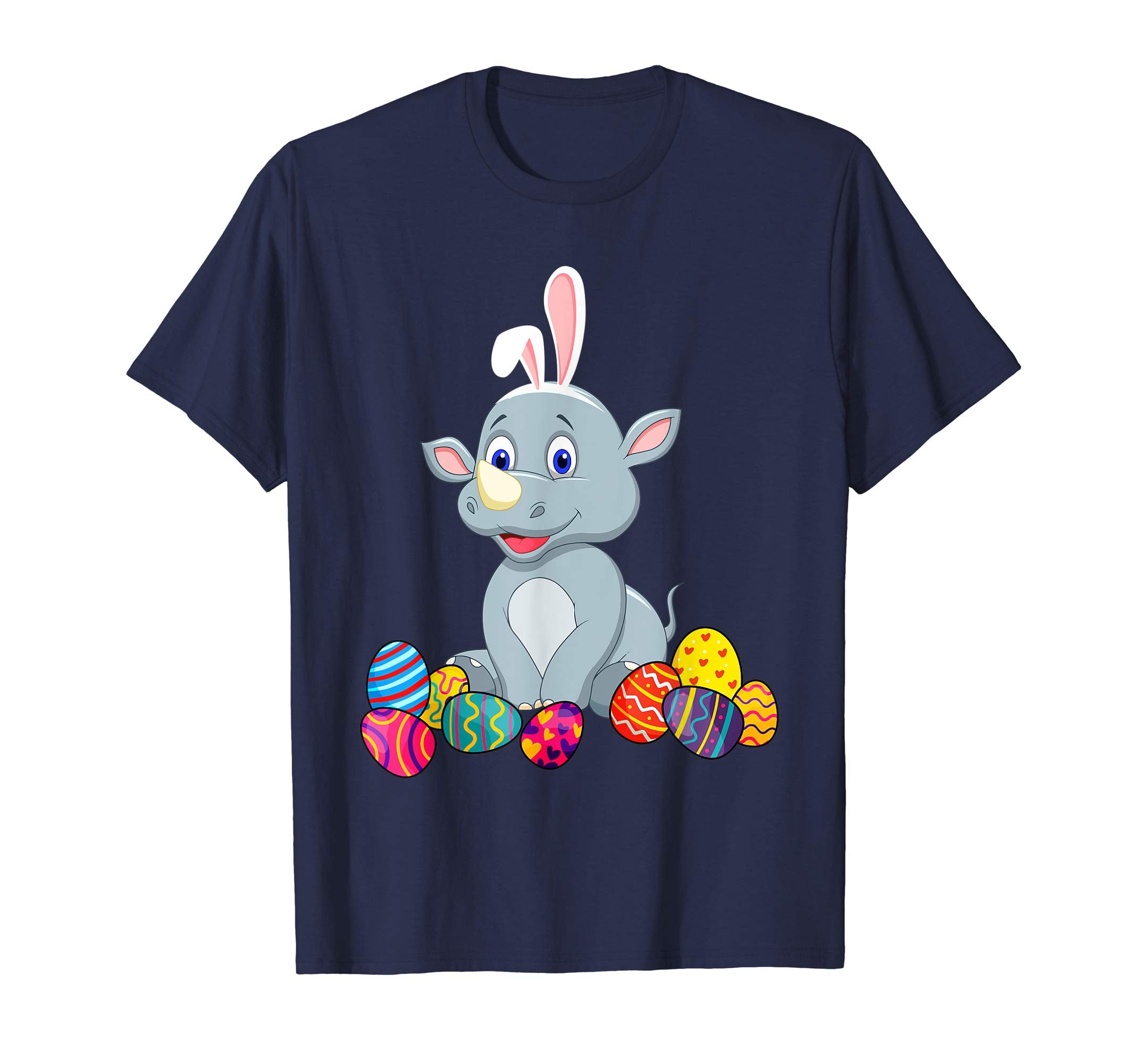 Rhino Bunny Ear With Egg Easter Easter Day Shirt