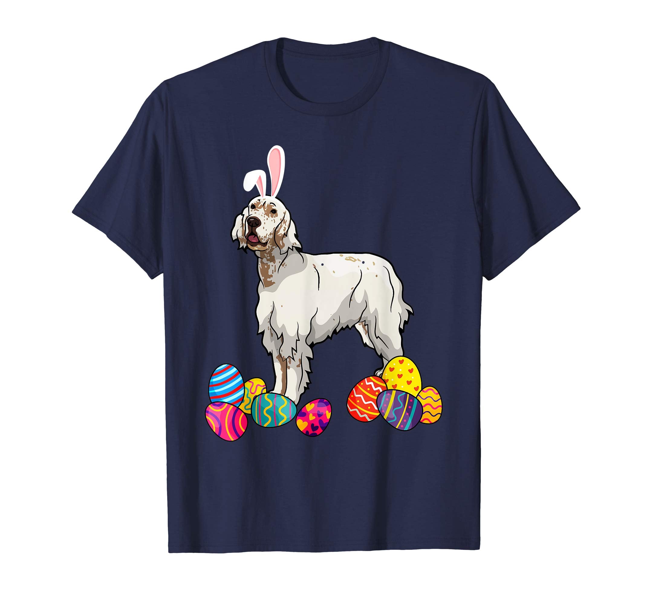 English Setter Bunny Ear With Egg Easter Easter Day Shirt
