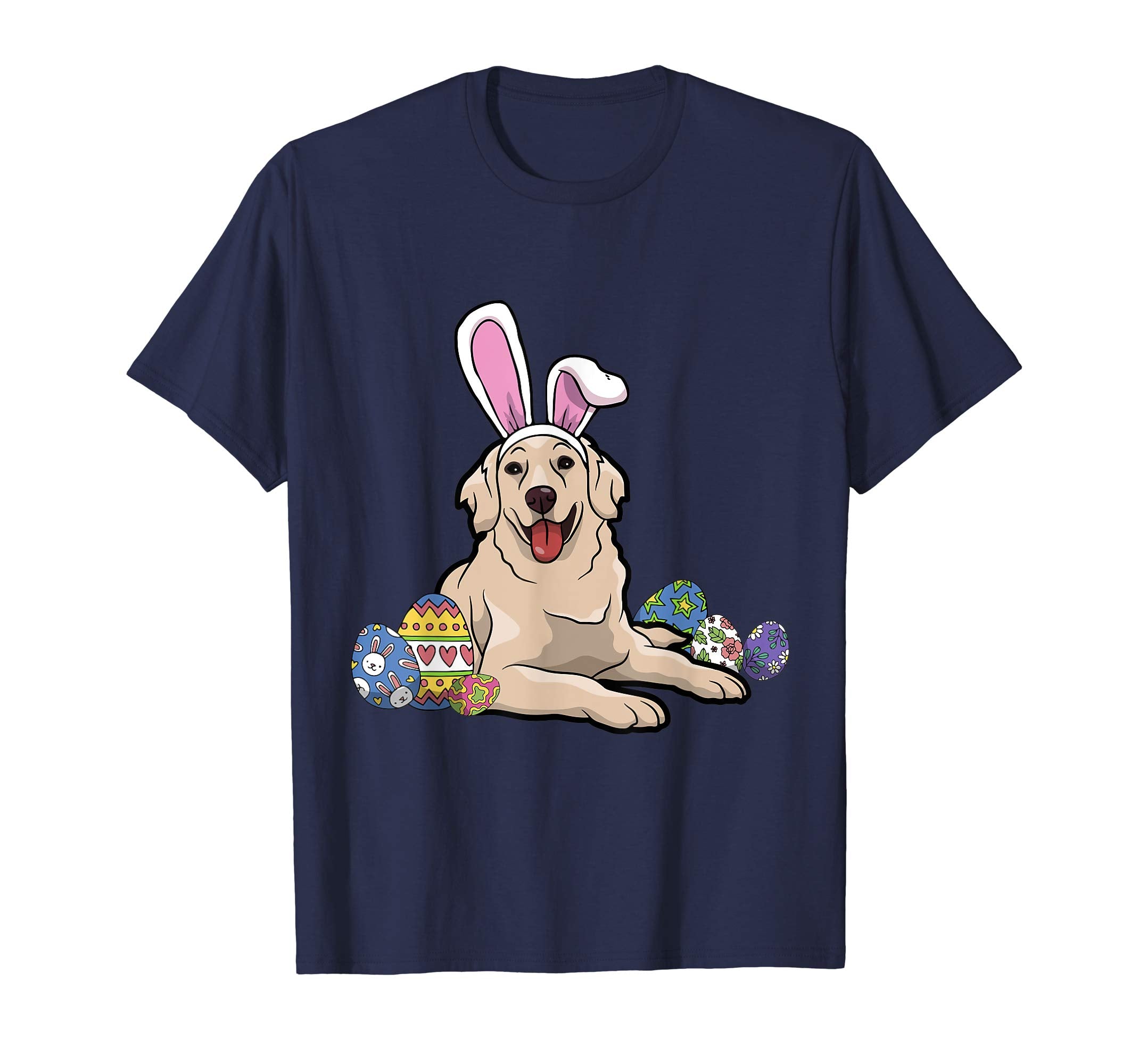 Golden Retriever Dressed As Easter Bunny Rabbit Ears T-Shirt