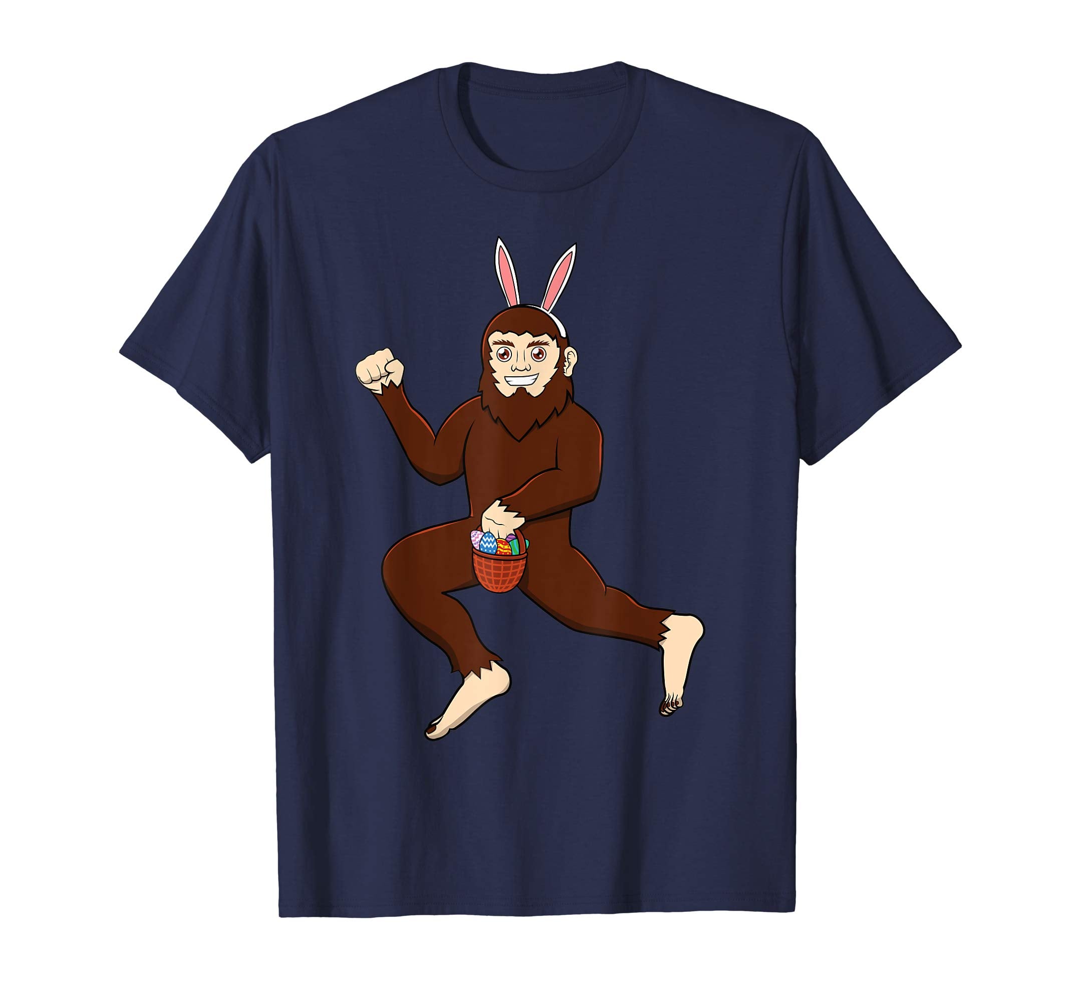 Easter Bigfoot Shirt Bunny Drawing Funny Rabbit Gift Idea