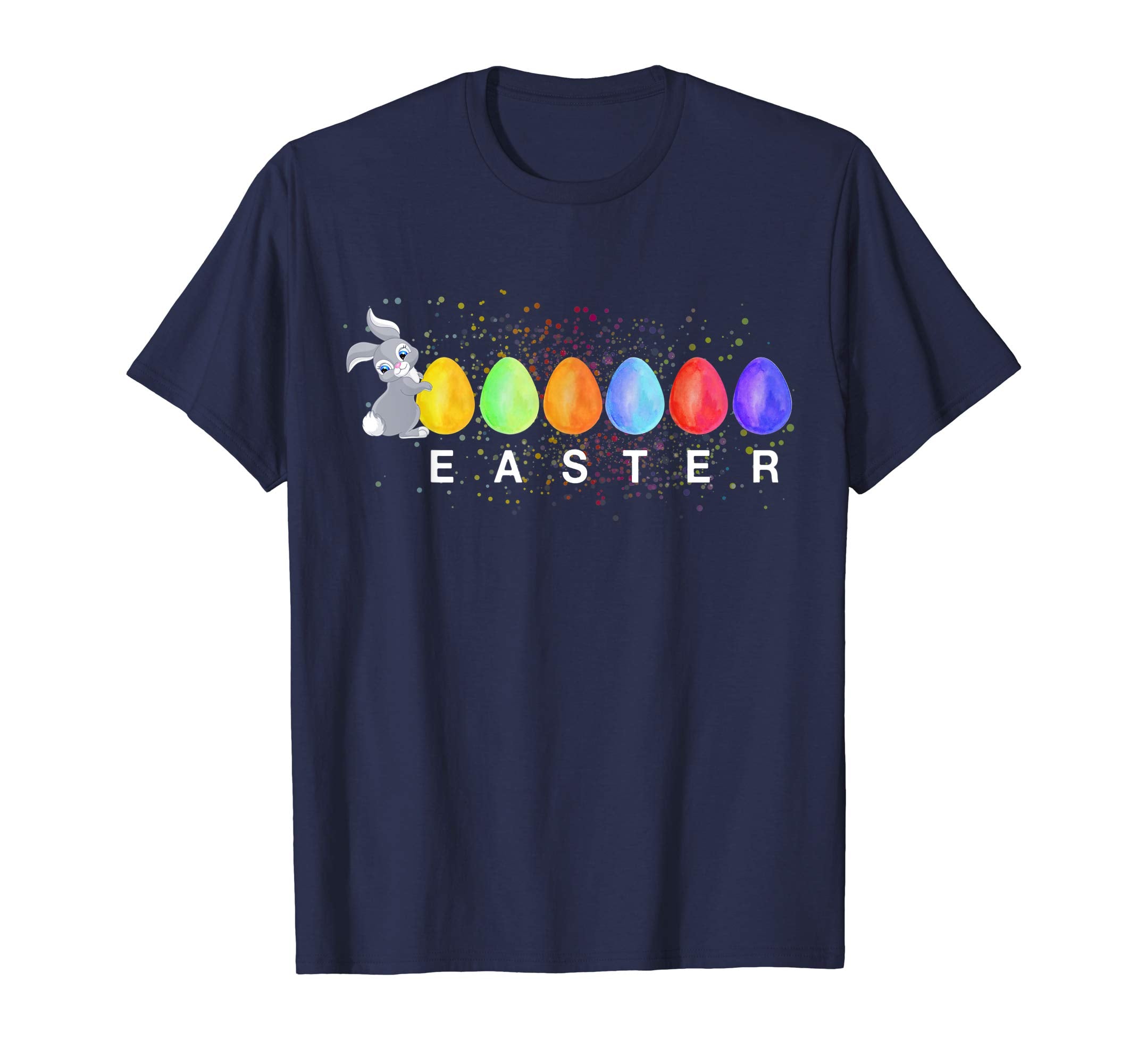 Cute Rabbit with Eggs Happy Easter T shirt