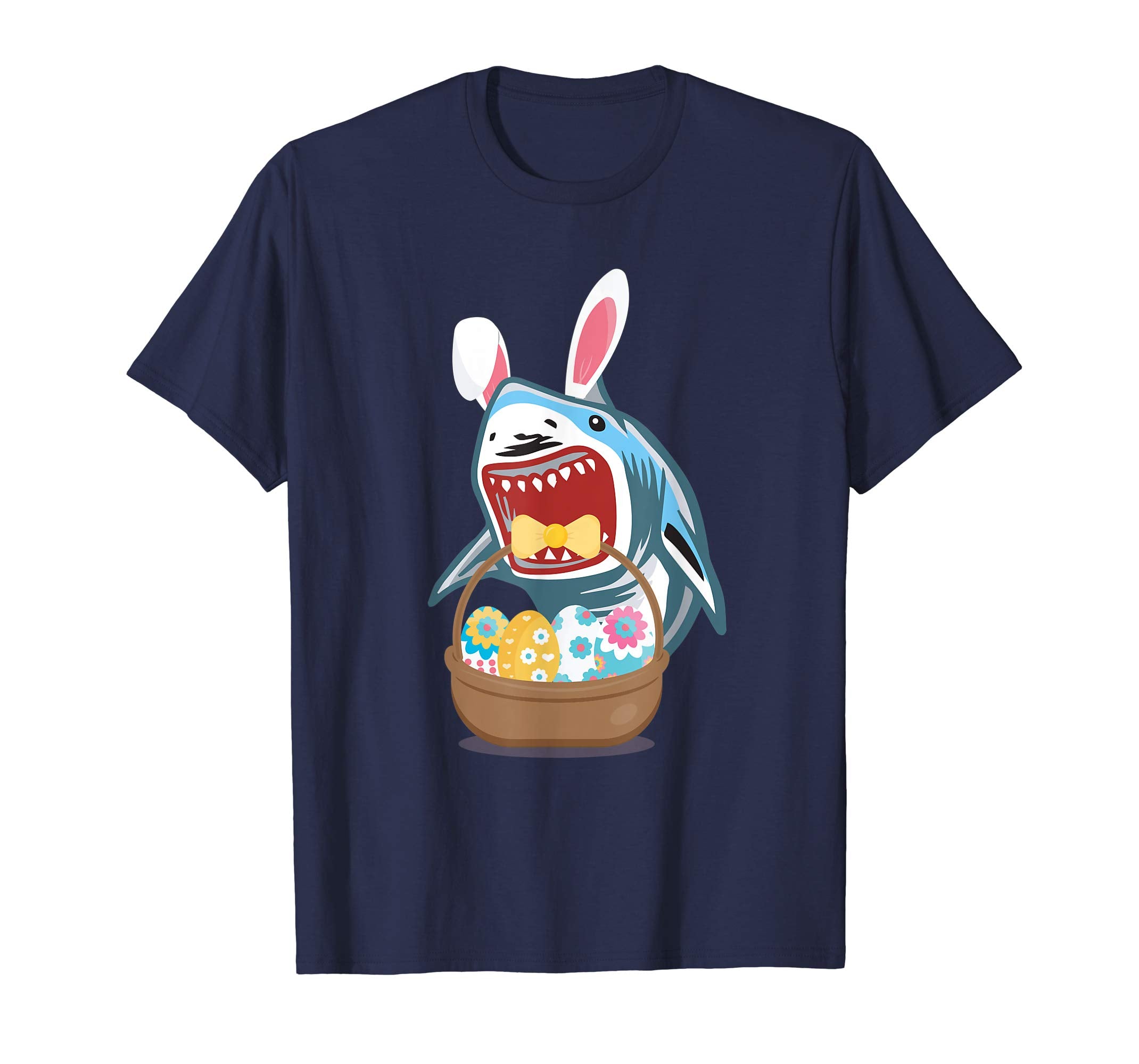 Easter Shark Bunny Ears Funny T Shirt Cute Gift For Easter