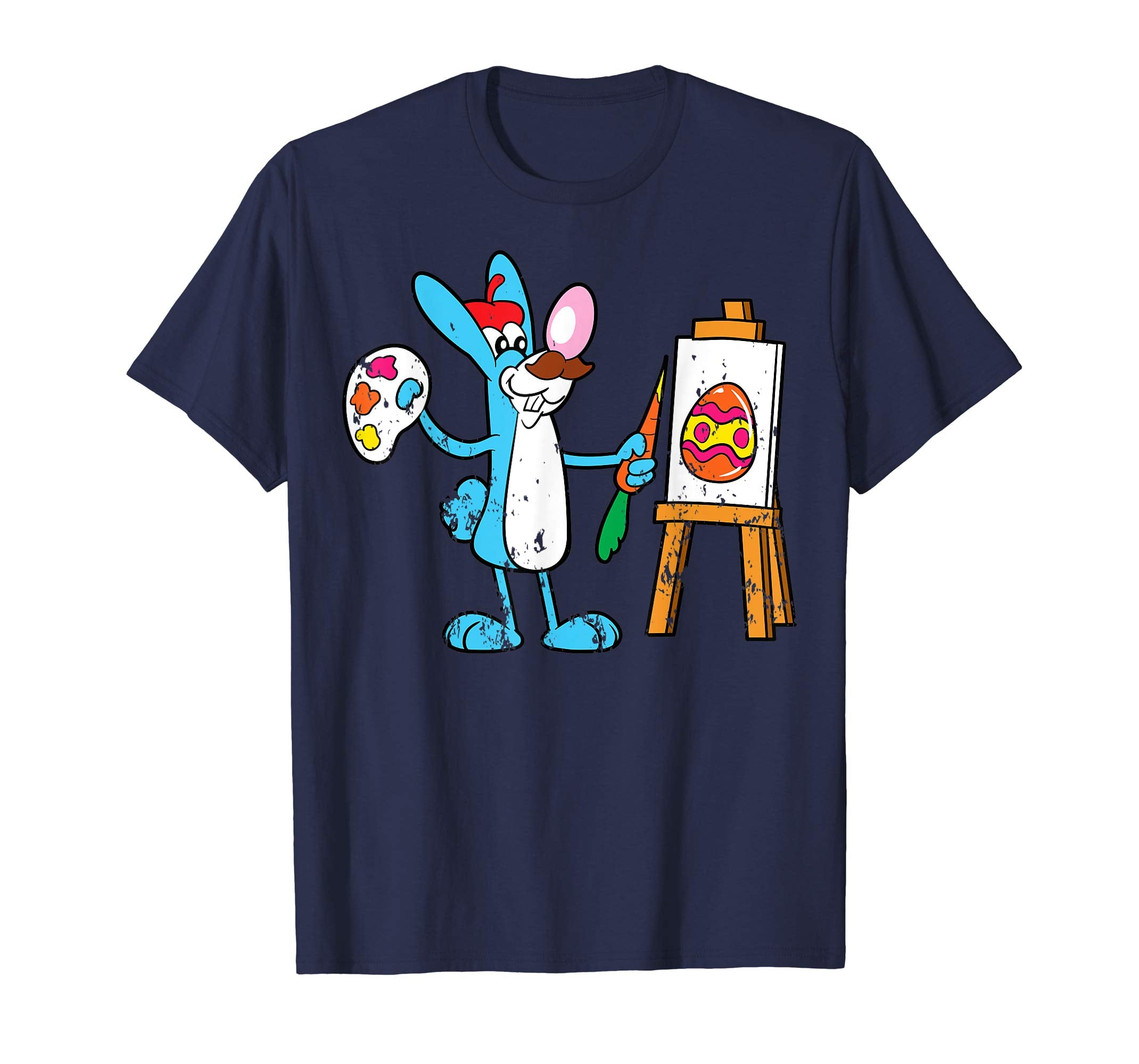 Retro Vintage Grunge Funny Cute Easter Bunny Egg Fun T-Shirt