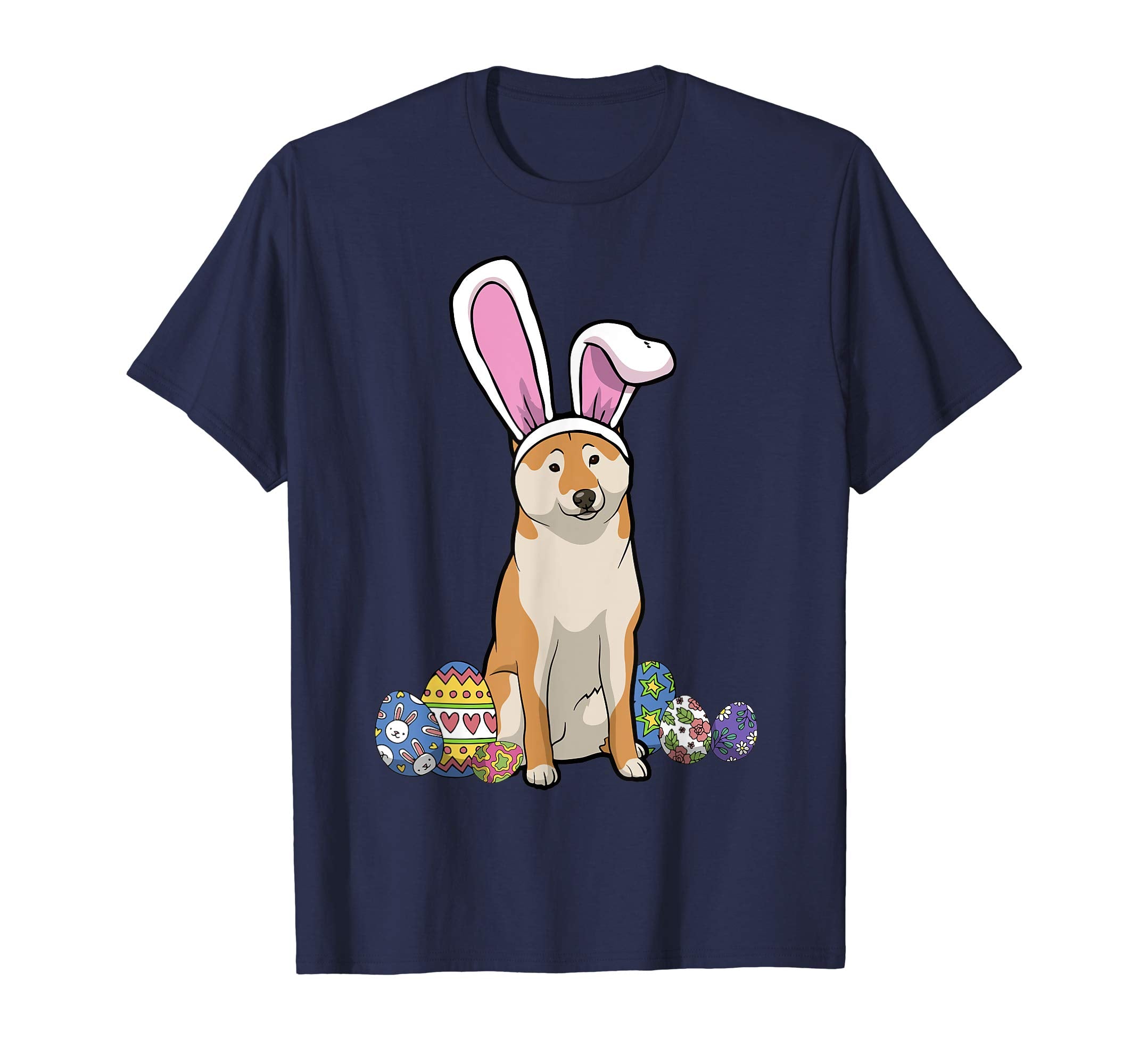 Shiba Inu Dressed As Easter Bunny With Rabbit Ears T-Shirt