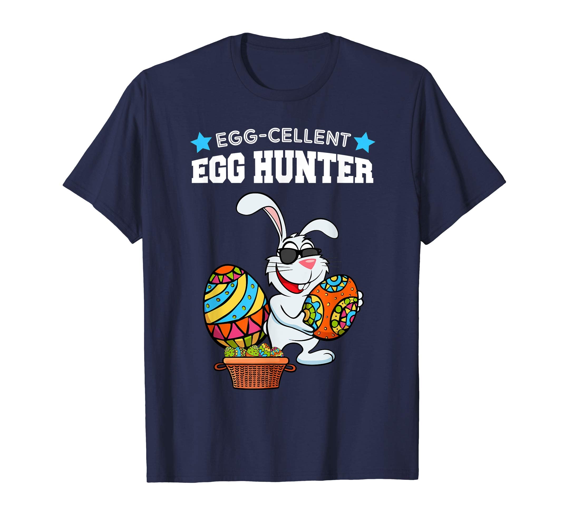 Egg-cellent Egg Hunter Easter Bunny With Sun Glass T-Shirt