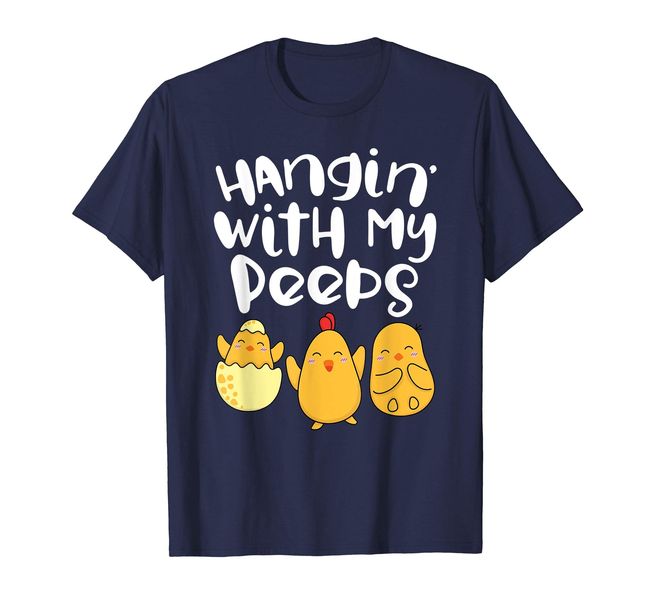 Hanging With My Peeps Happy Easter Kids Boys Girls T Shirt