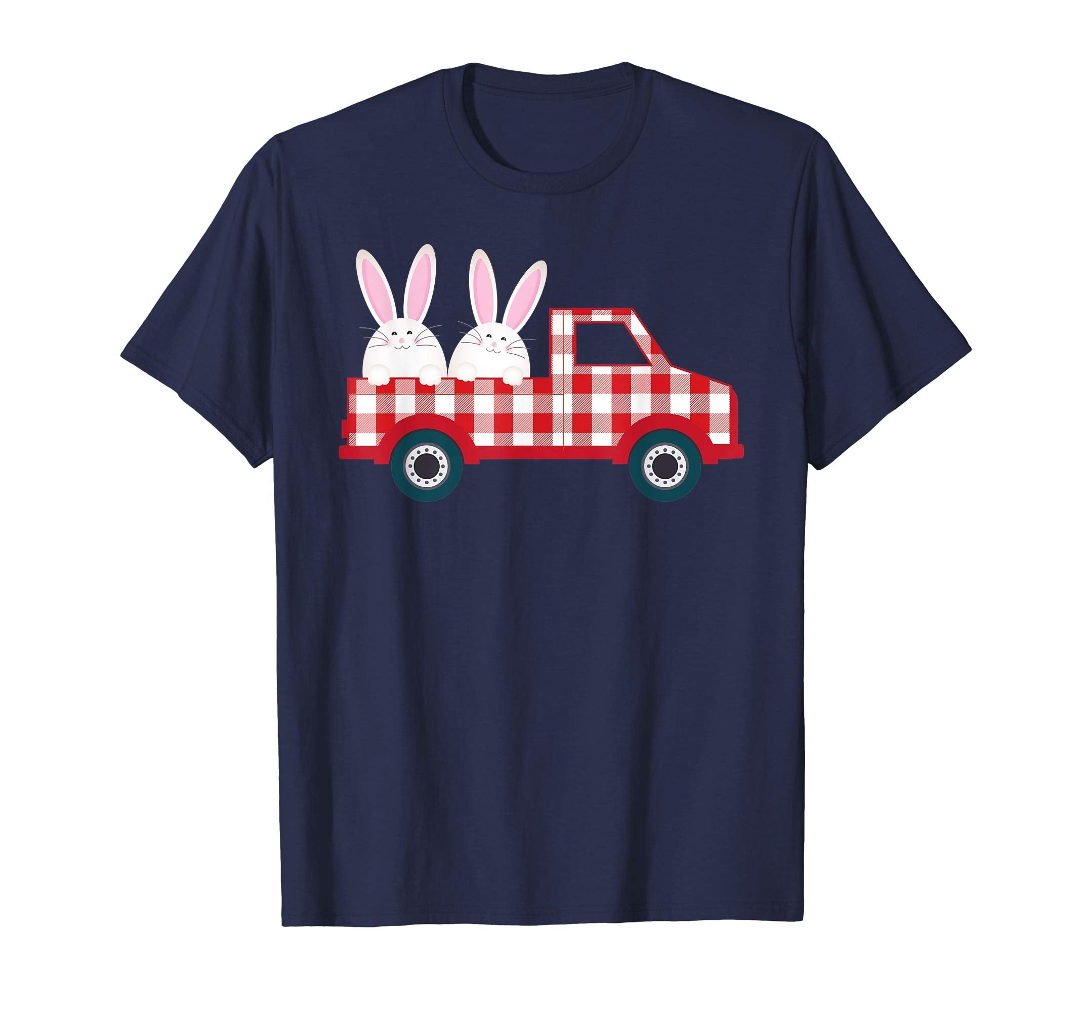 Pickup Car Truck Carying Bunny Easter Day T-Shirt Egg Hunt