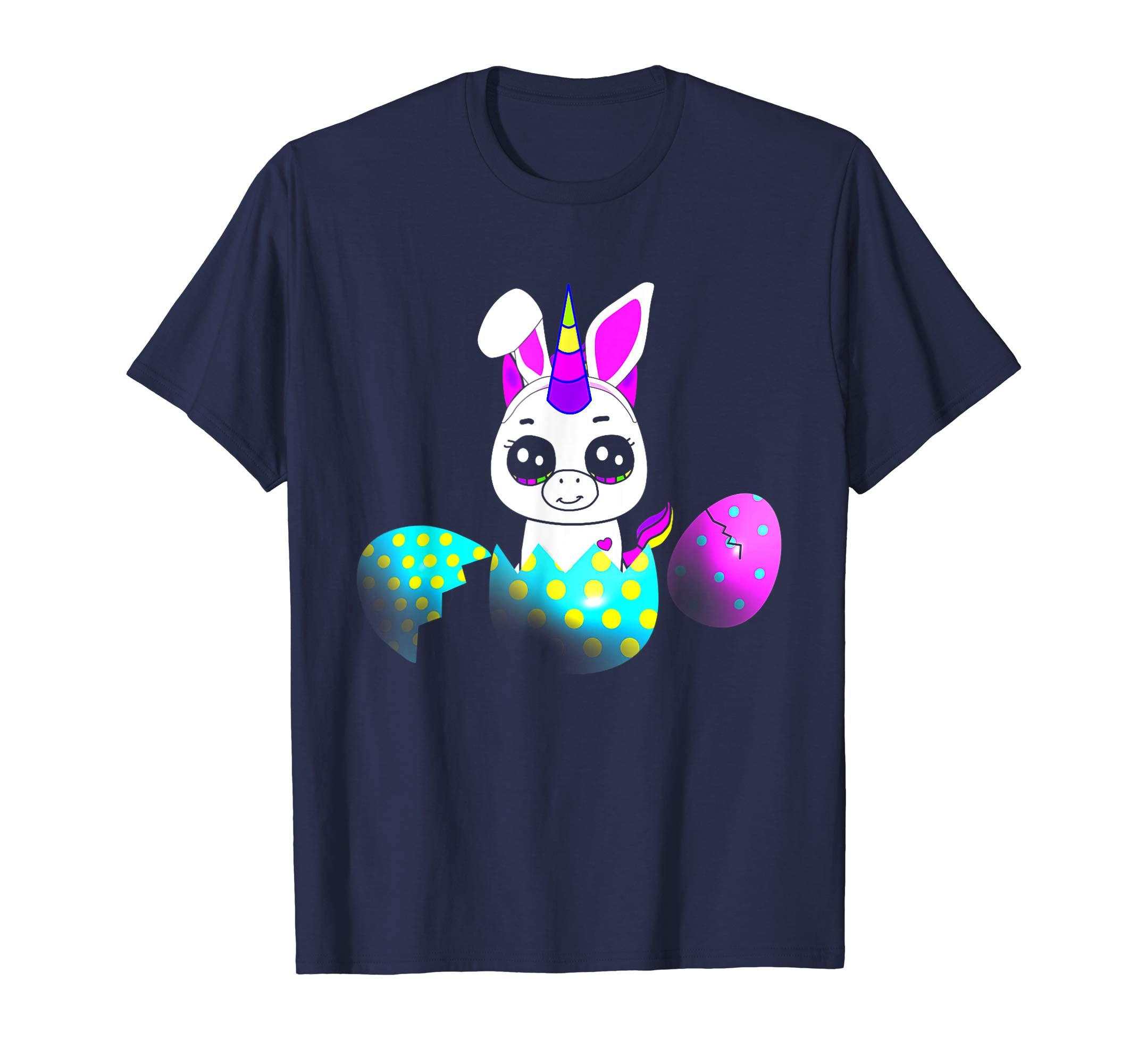 Easter Unicorn Tshirt Girl Easter Egg Hunt Bunny Ears