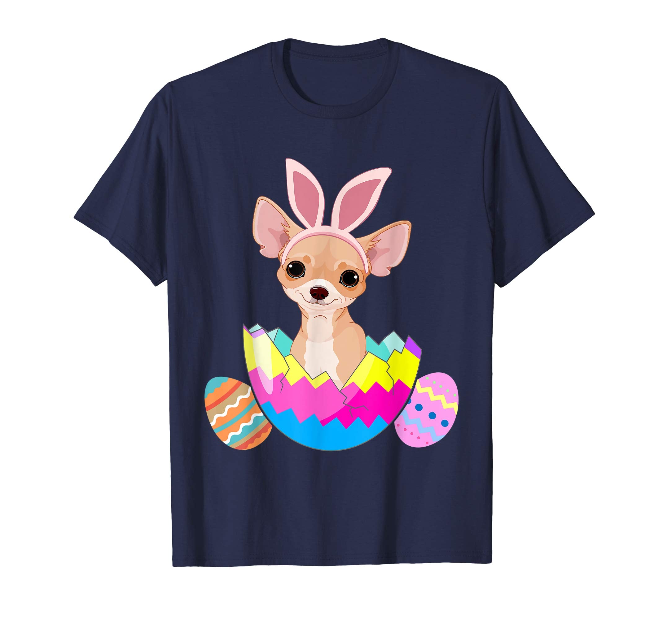 Chihuahua Wearing Easter Bunny Ears Funny Chihuahua T Shirt