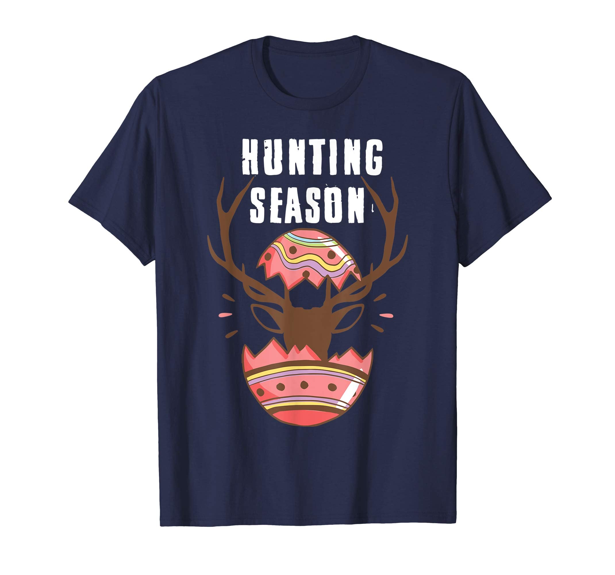 Hunting Season Funny Easter Eggs Deer Antlers T-Shirt