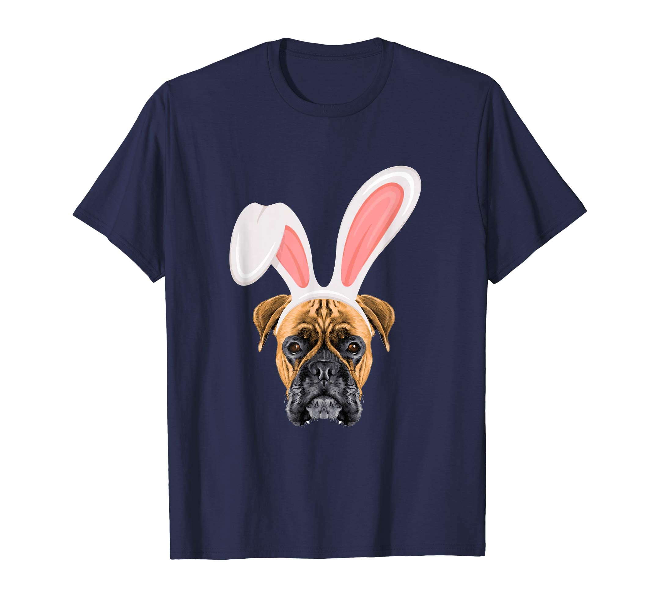 Funny Boxer Dressed As Easter Bunny With Rabbit Ears T-Shirt