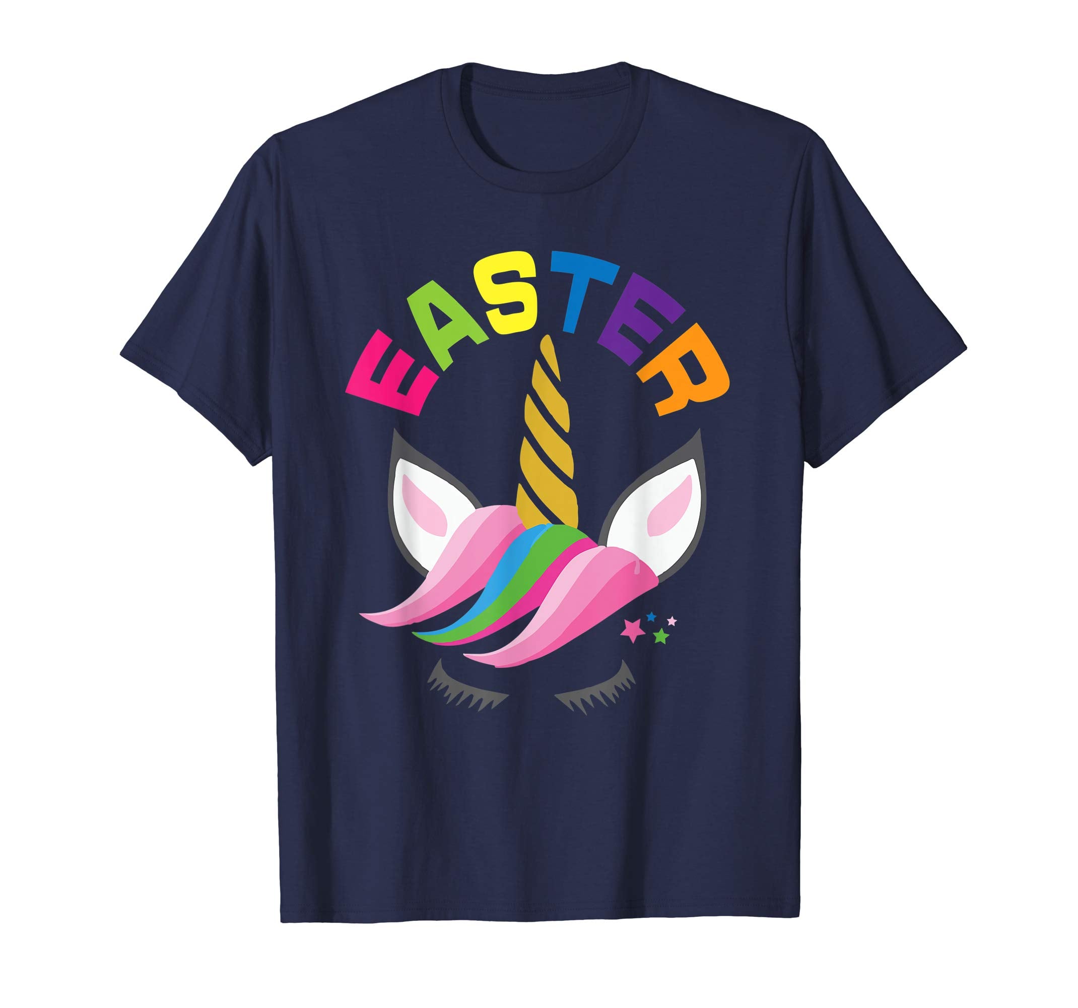 Rainbow Unicorn Easter Shirt Custom Name Gift for girls