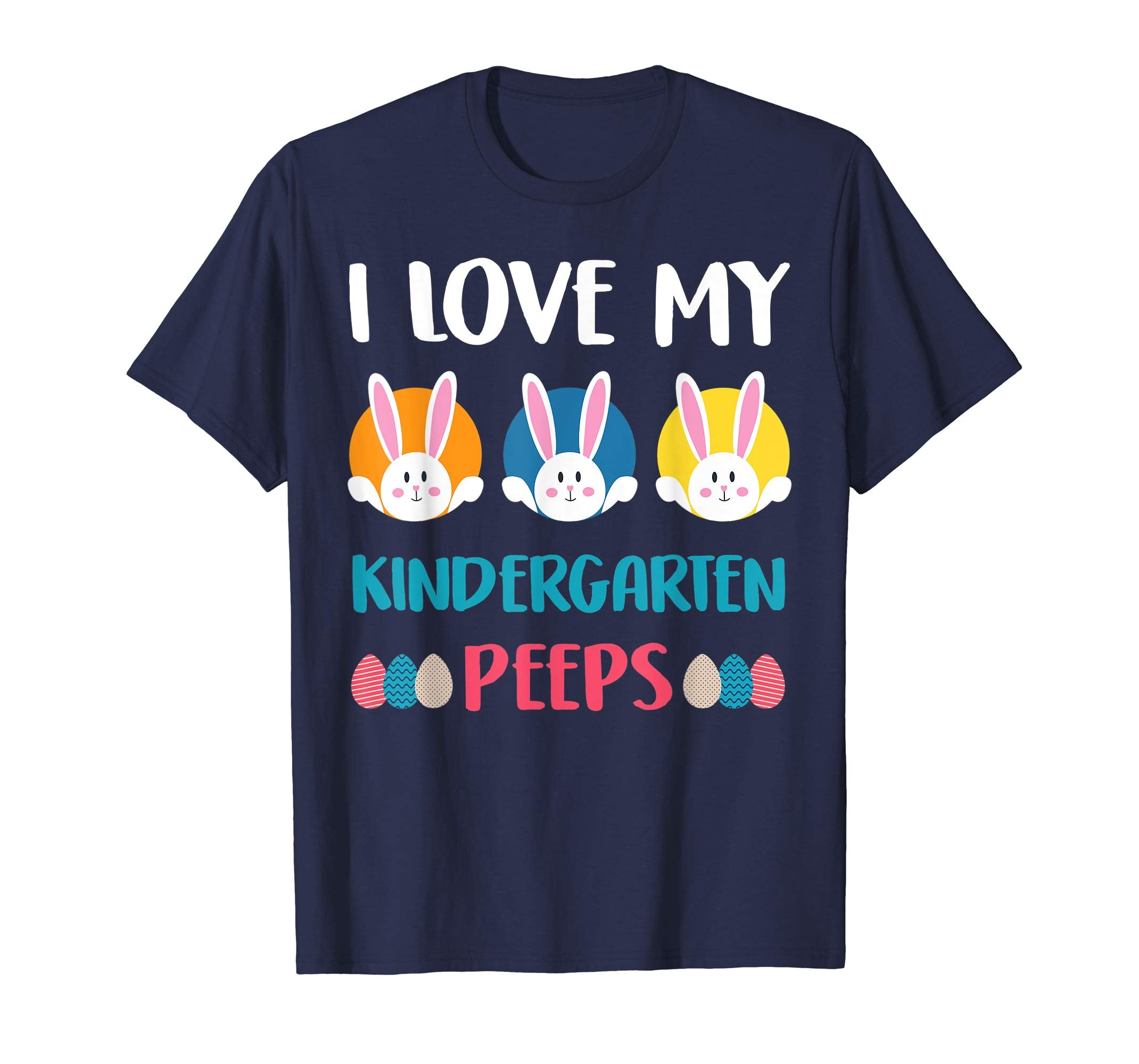 I Love My Kindergarten Peeps Easter Day T-Shirt