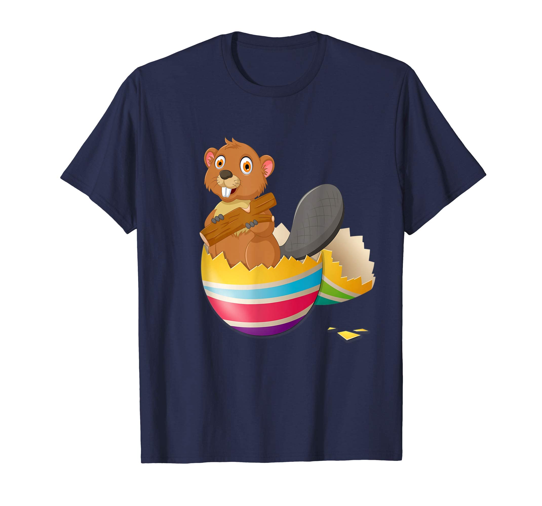 Baby Beaver Hatching From Easter Egg Easter Day Shirt