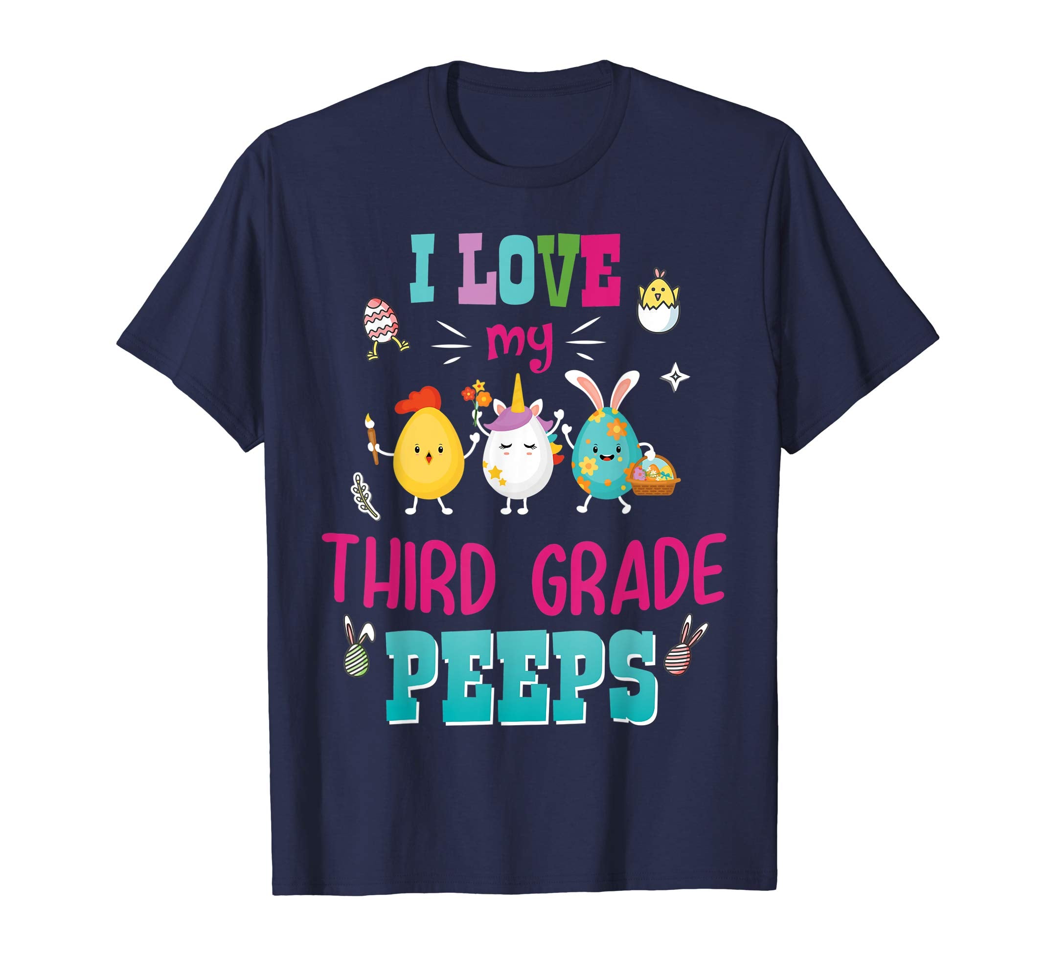 I Love My Third Grade Peeps Easter Day T-Shirt