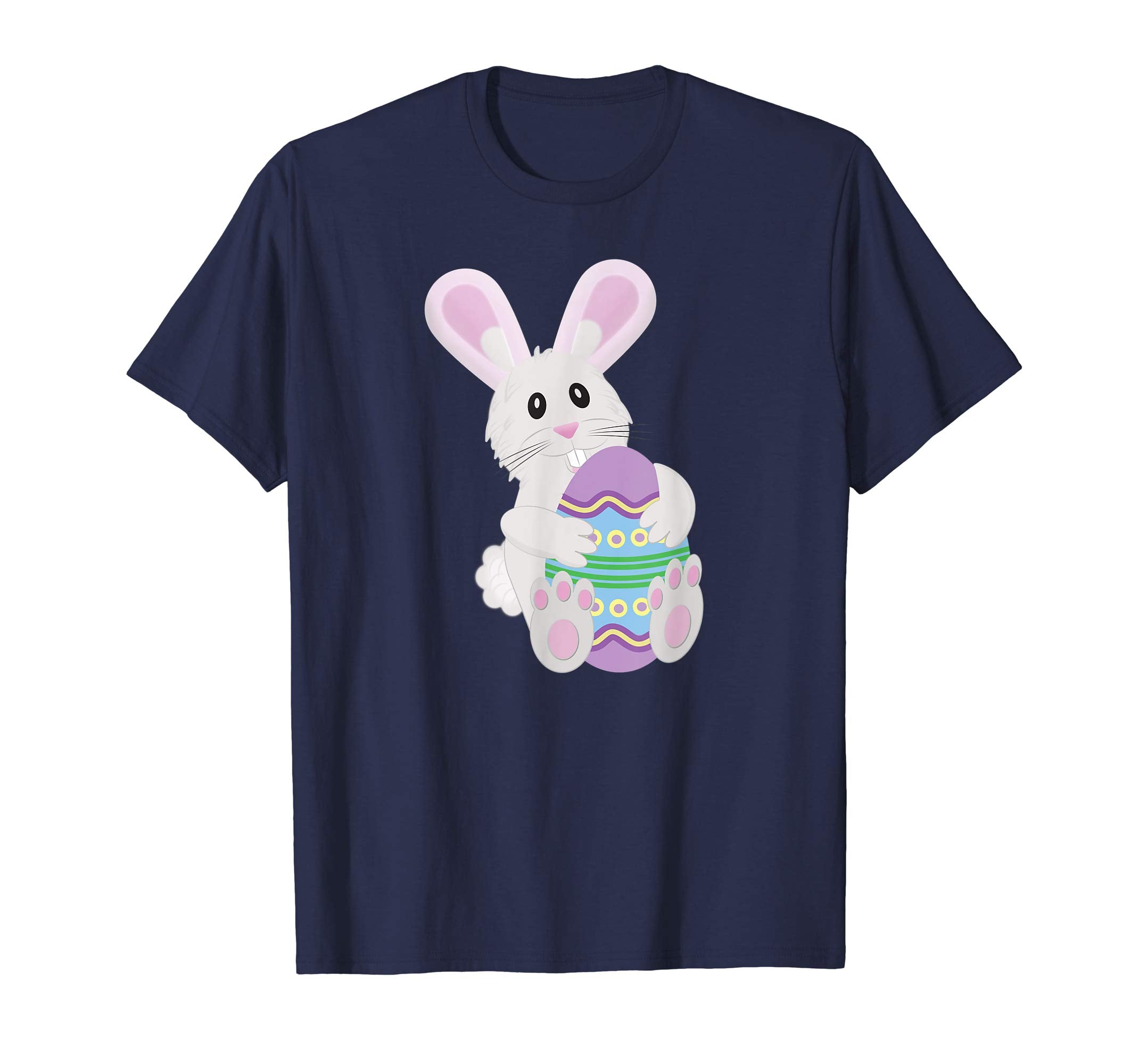 Cute Easter Bunny Hugging Beautiful Easter Egg T Shirt