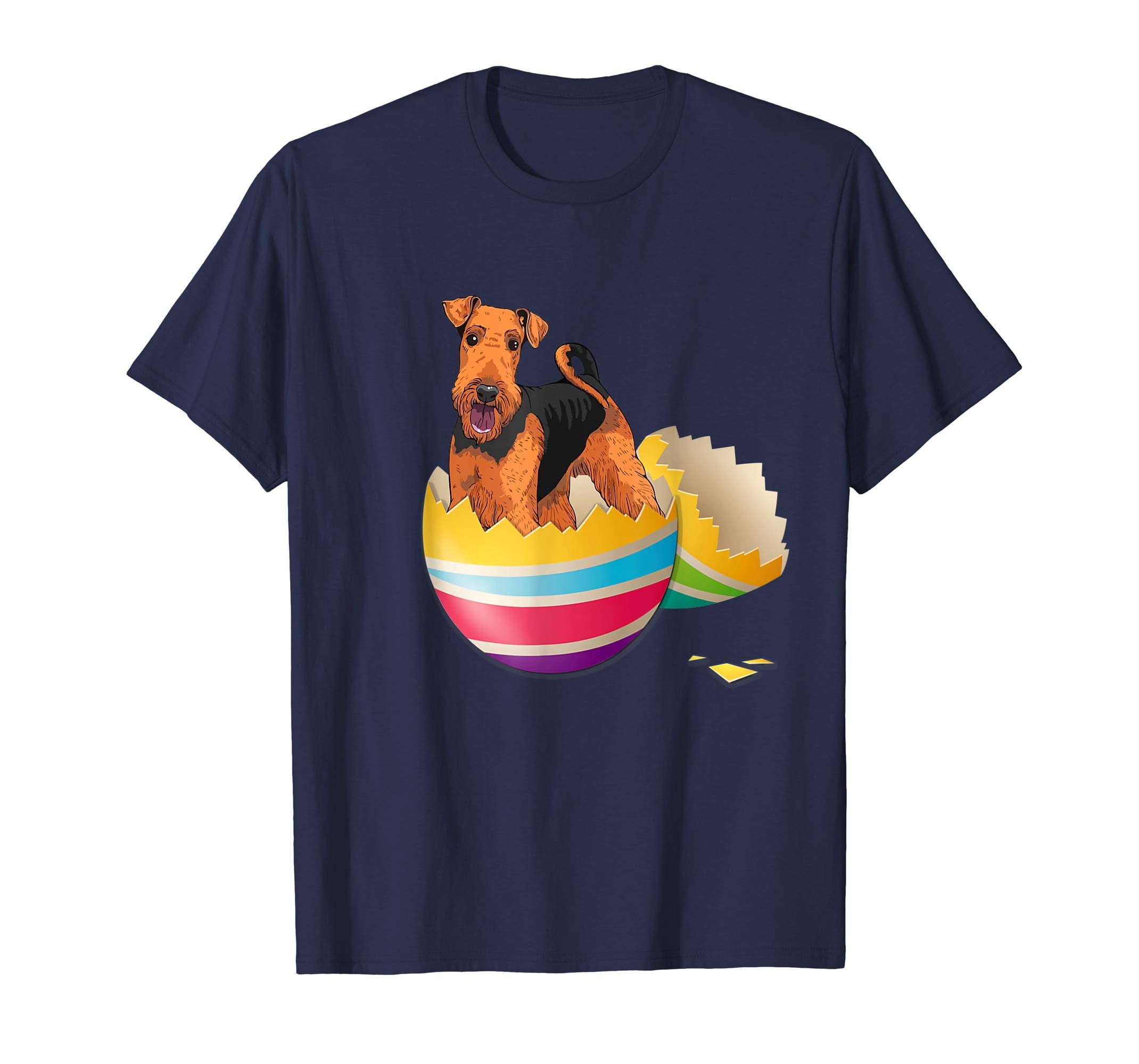 Airedale Terrier Hatching From Easter Egg Easter Day Shirt