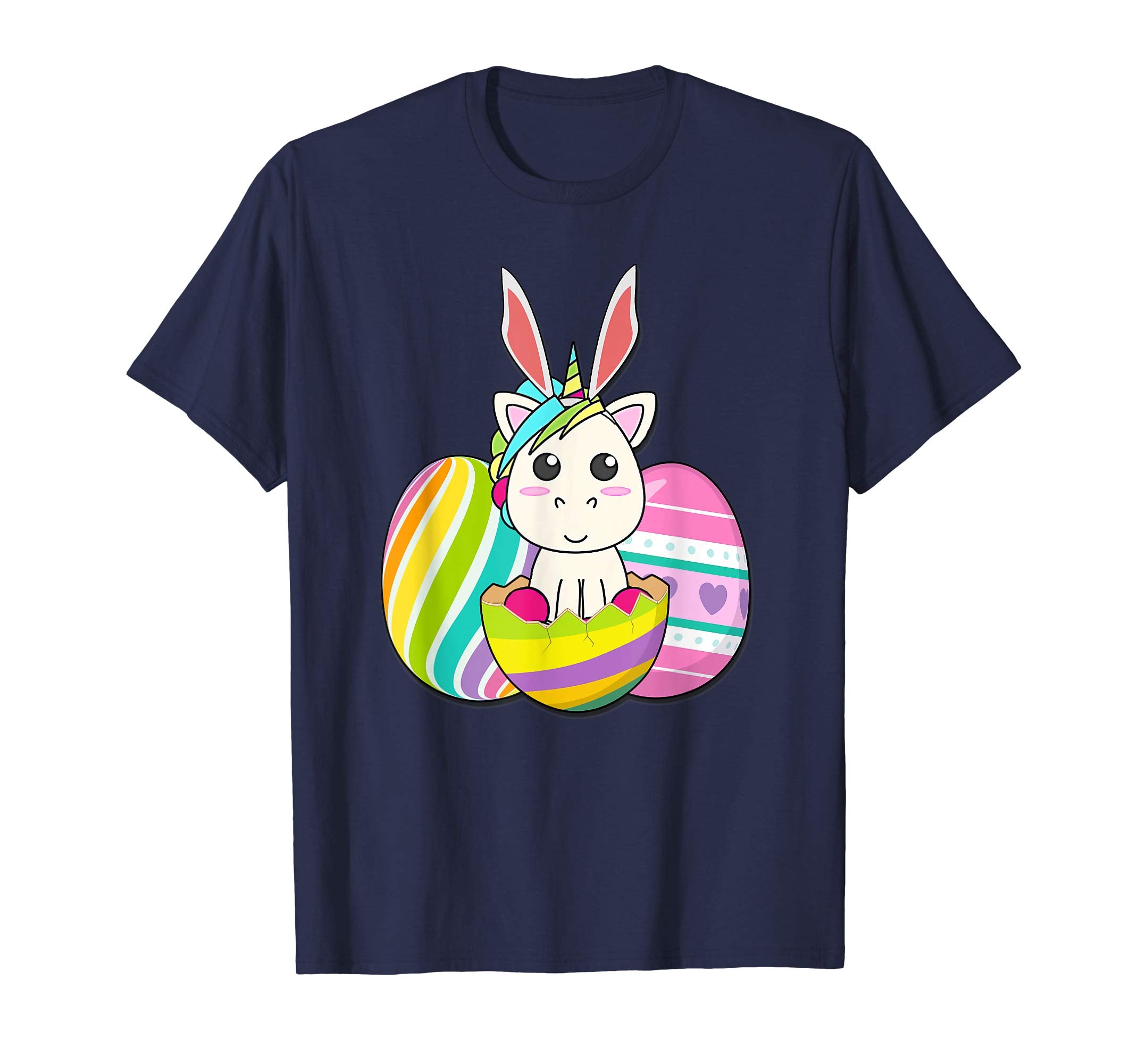 Happy Easter Eggs Bunny unicorn Funny TShirt for boy girl
