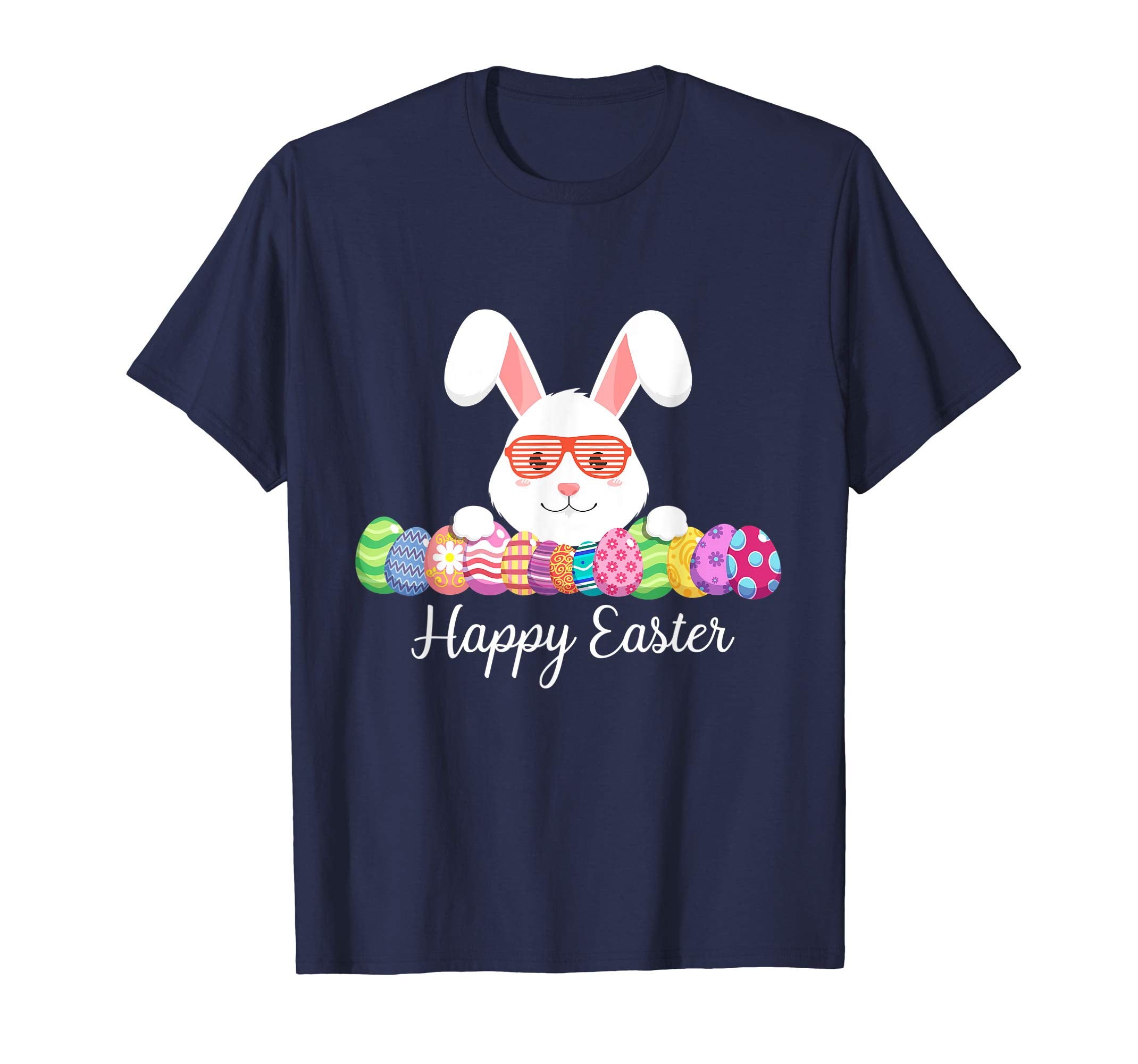 Easter T Shirt Happy Easter Bunny Eggs Tshirt Colorful Gift