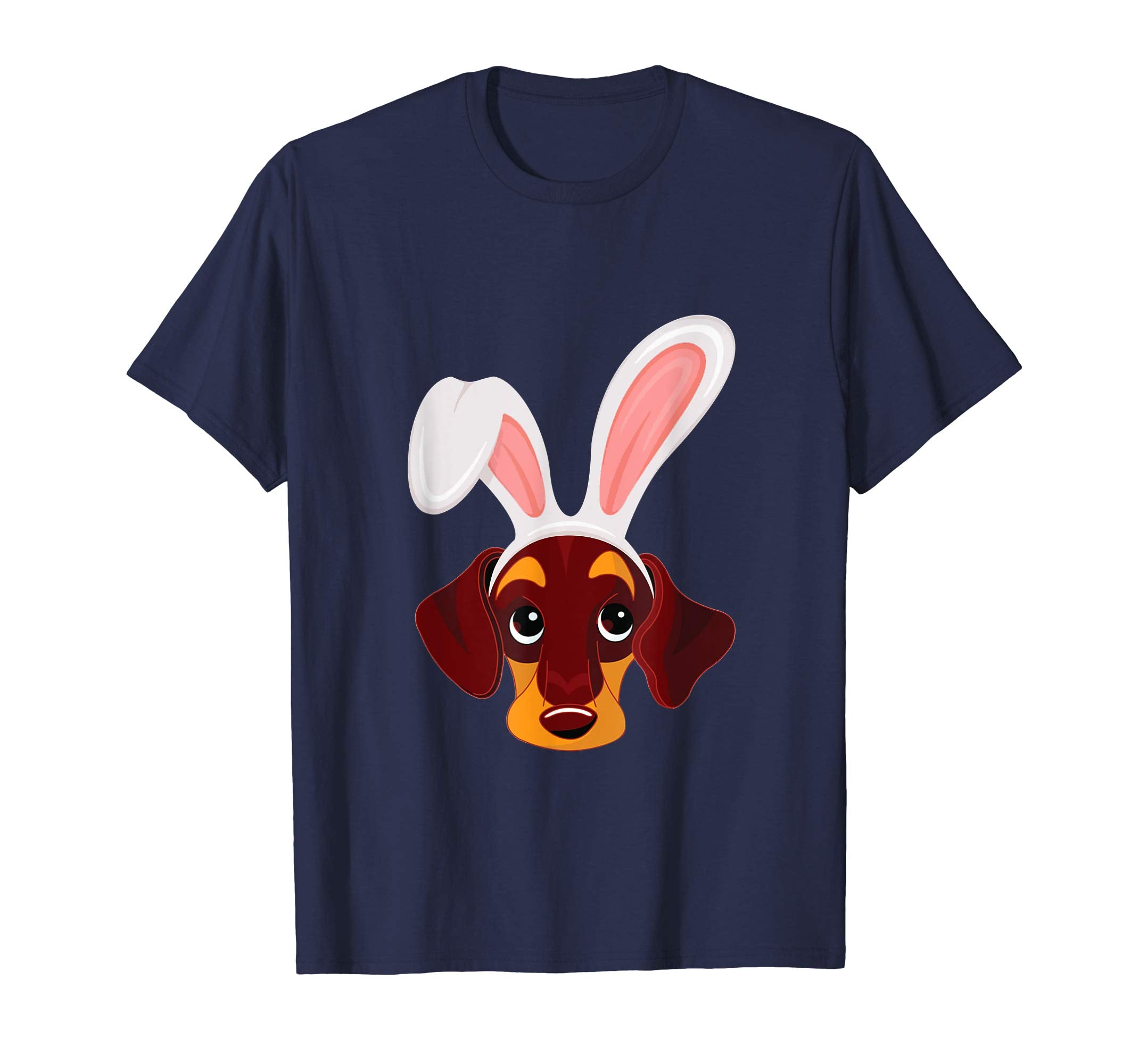 Dachshund Dressed As Easter Bunny With Rabbit Ears T-Shirt