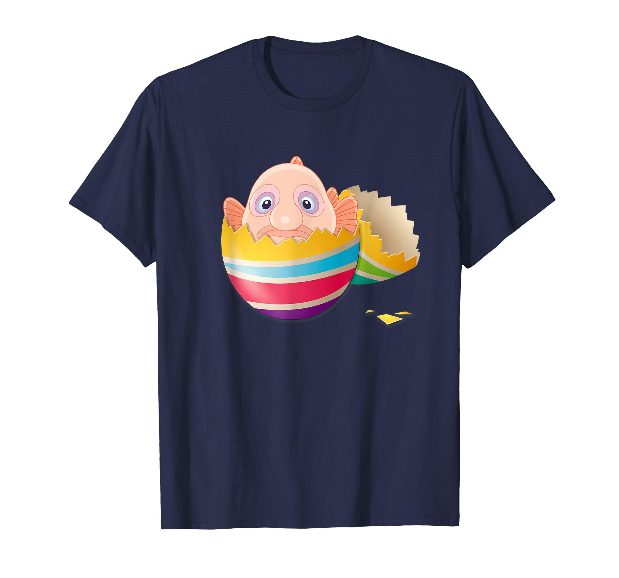Baby Blob Fish Hatching From Easter Egg Easter Day Shirt