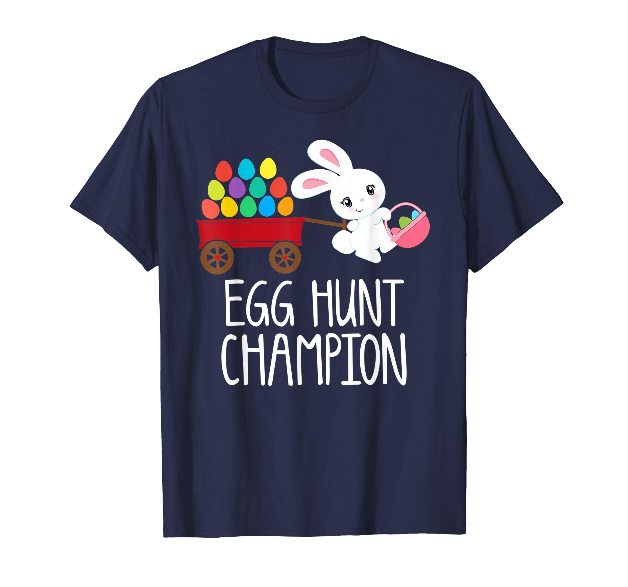 Easter Bunny T-Shirt Girls Kids Toddlers EGG HUNT CHAMPION