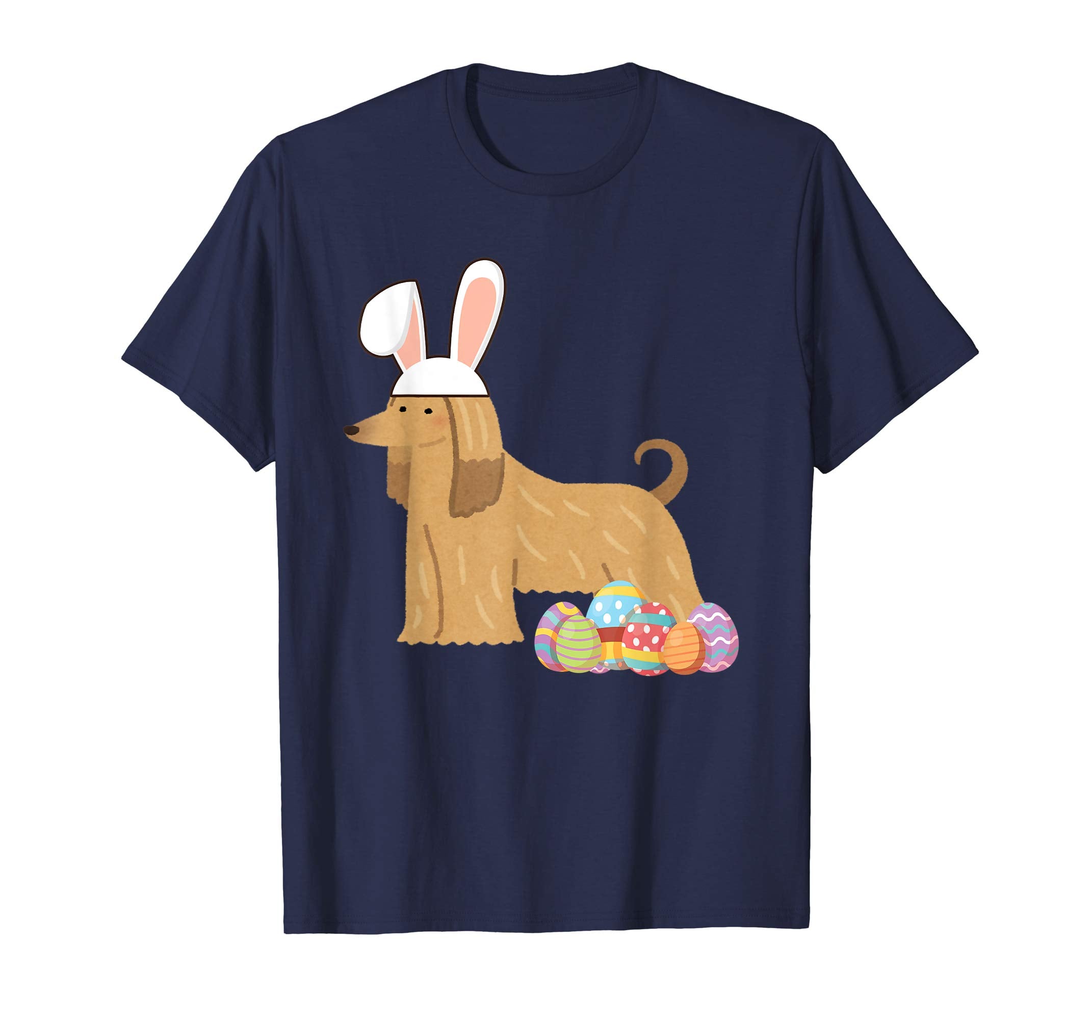 Easter Shirt Afghan Hound Funny Bunny Ears &amp; Eggs Gift