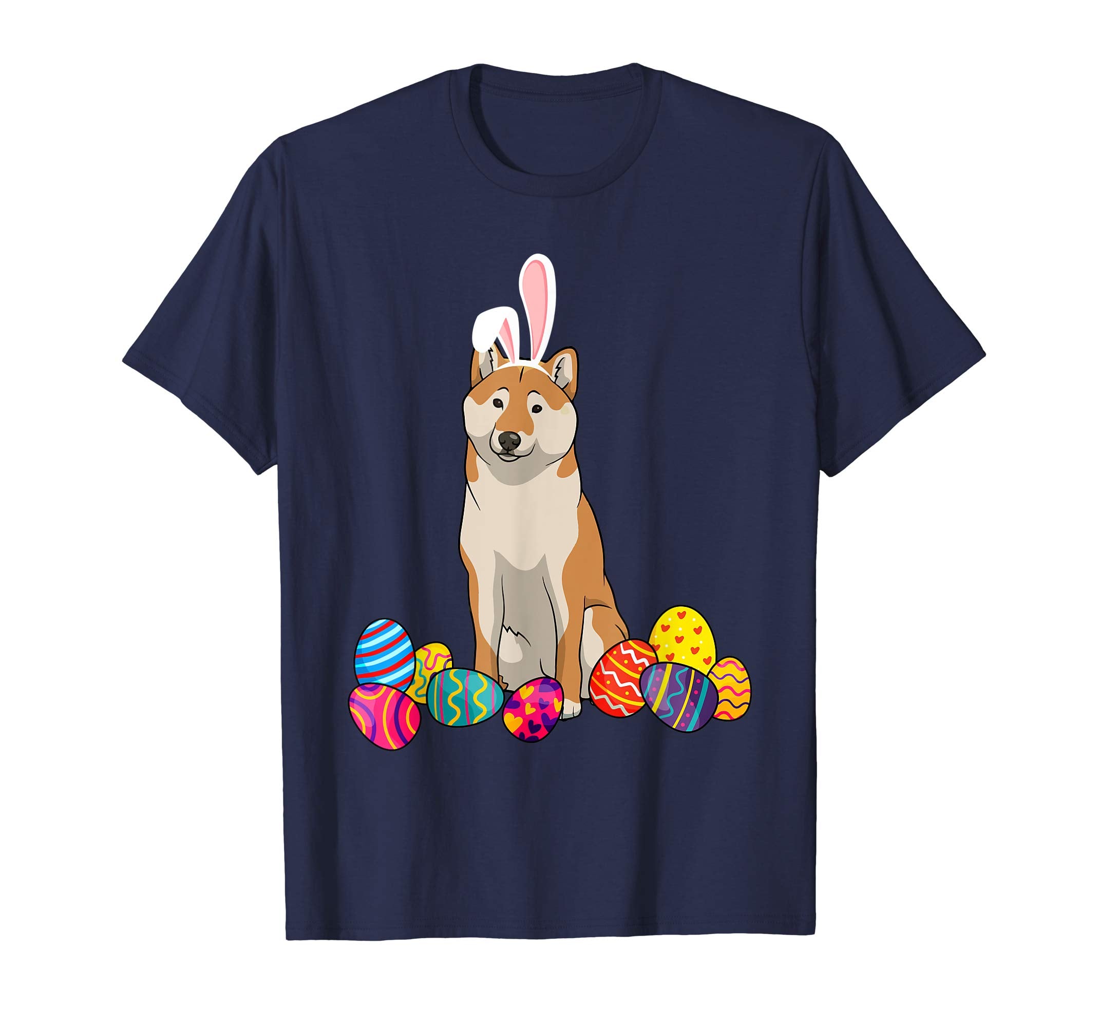 Shiba Bunny Ear With Egg Easter Easter Day Shirt